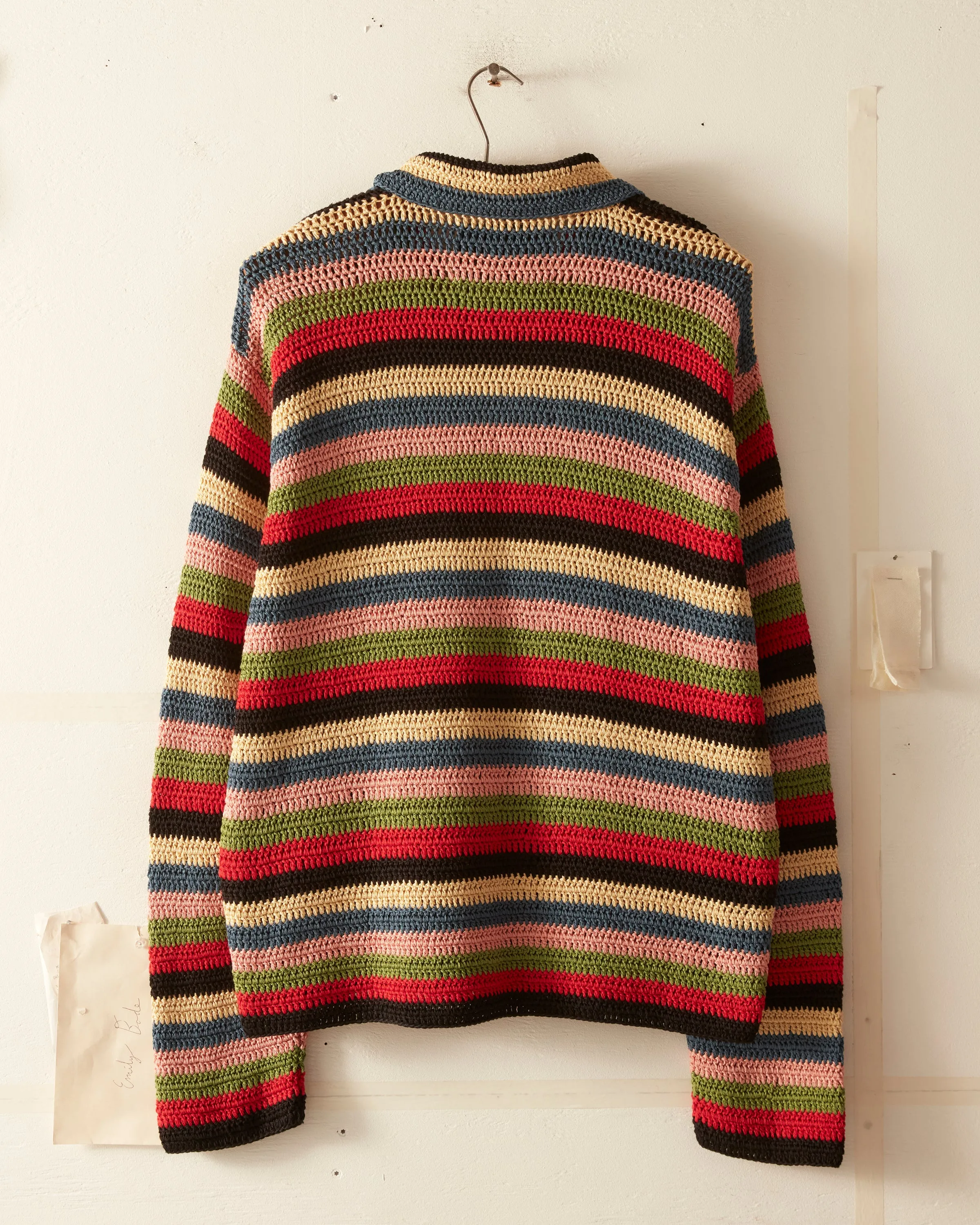 Village Stripe Overshirt sold by BODE product image thumbnail 5