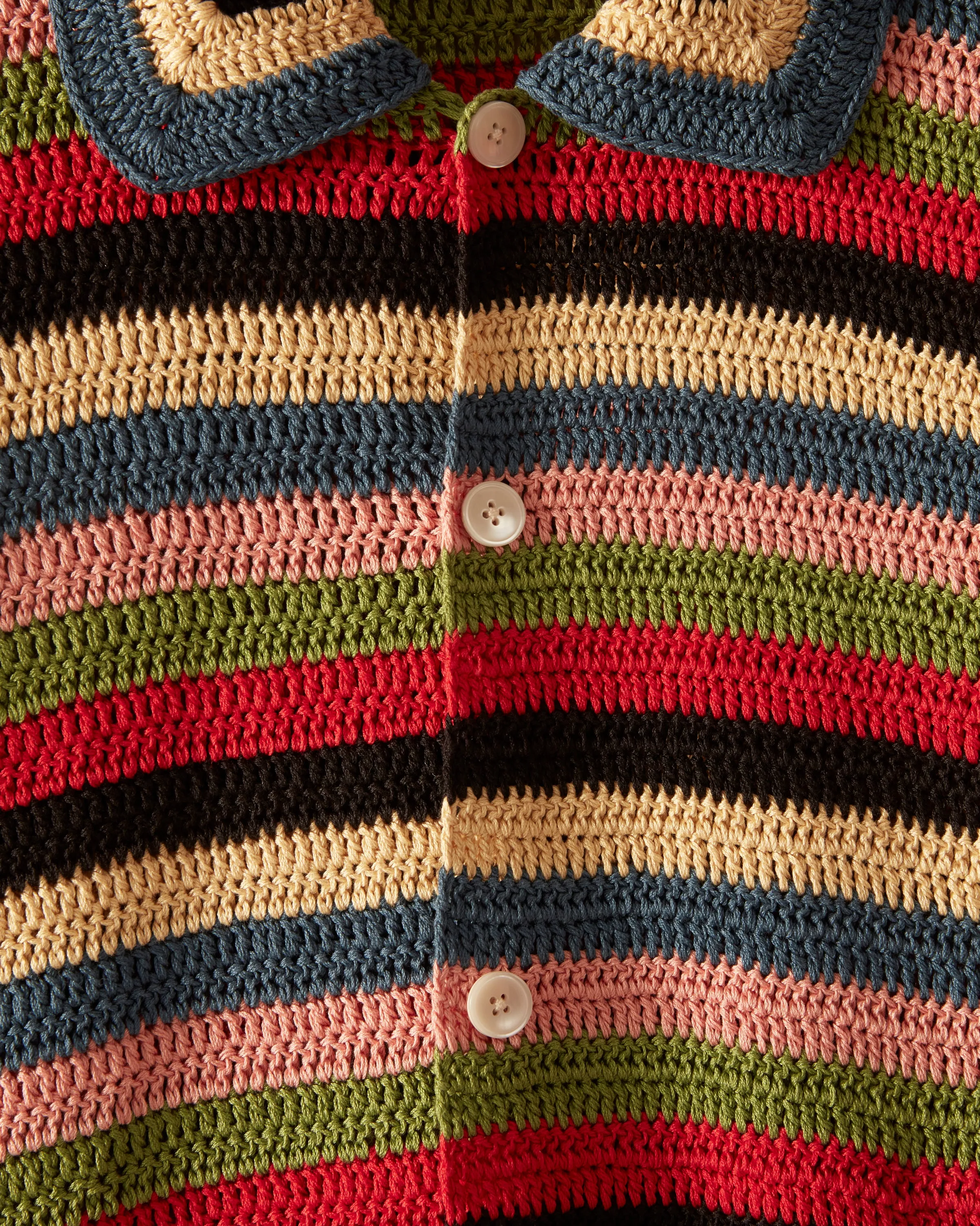 Village Stripe Overshirt sold by BODE product image thumbnail 3