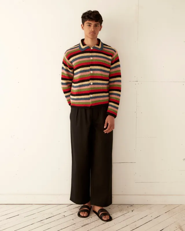 Village Stripe Overshirt sold by BODE