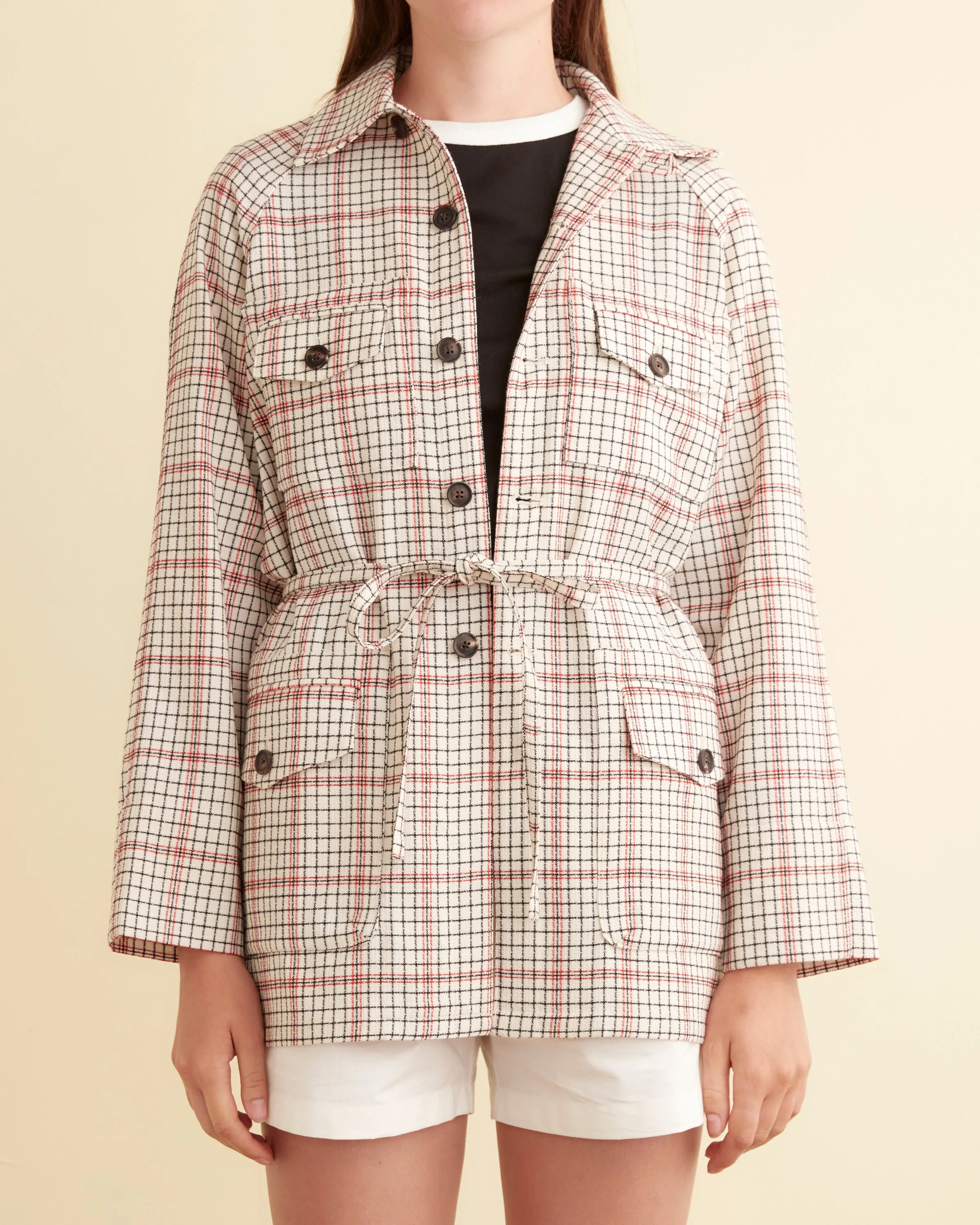 Cream Grid Jacket - XS sold by BODE product image thumbnail 2