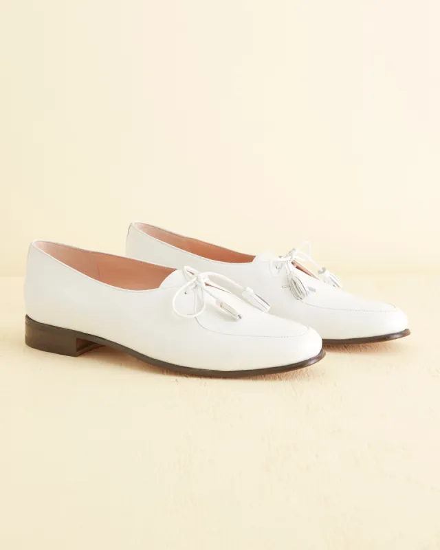 Tassel Shoes - White sold by BODE