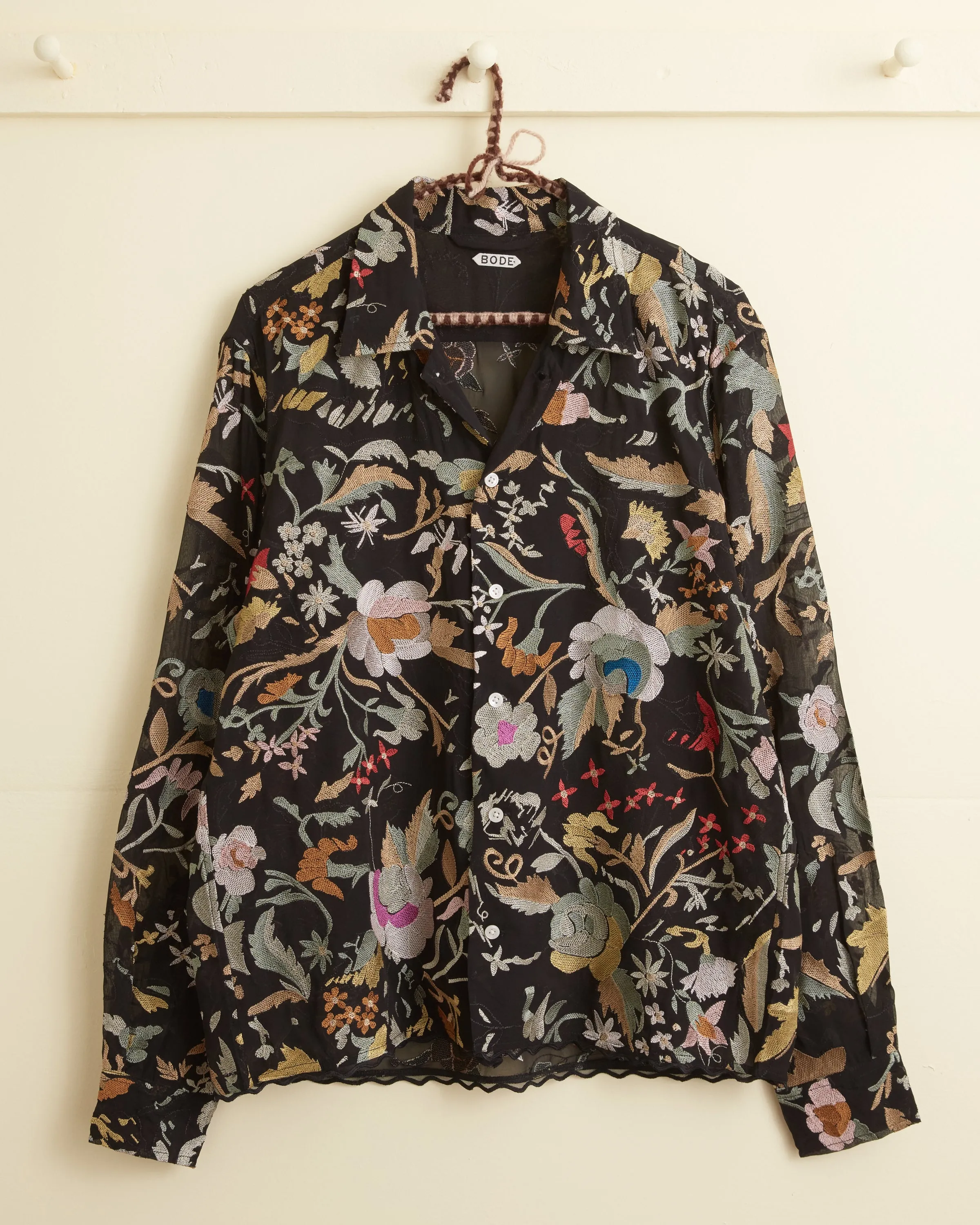 Heirloom Floral Long Sleeve Shirt sold by BODE product image thumbnail 4