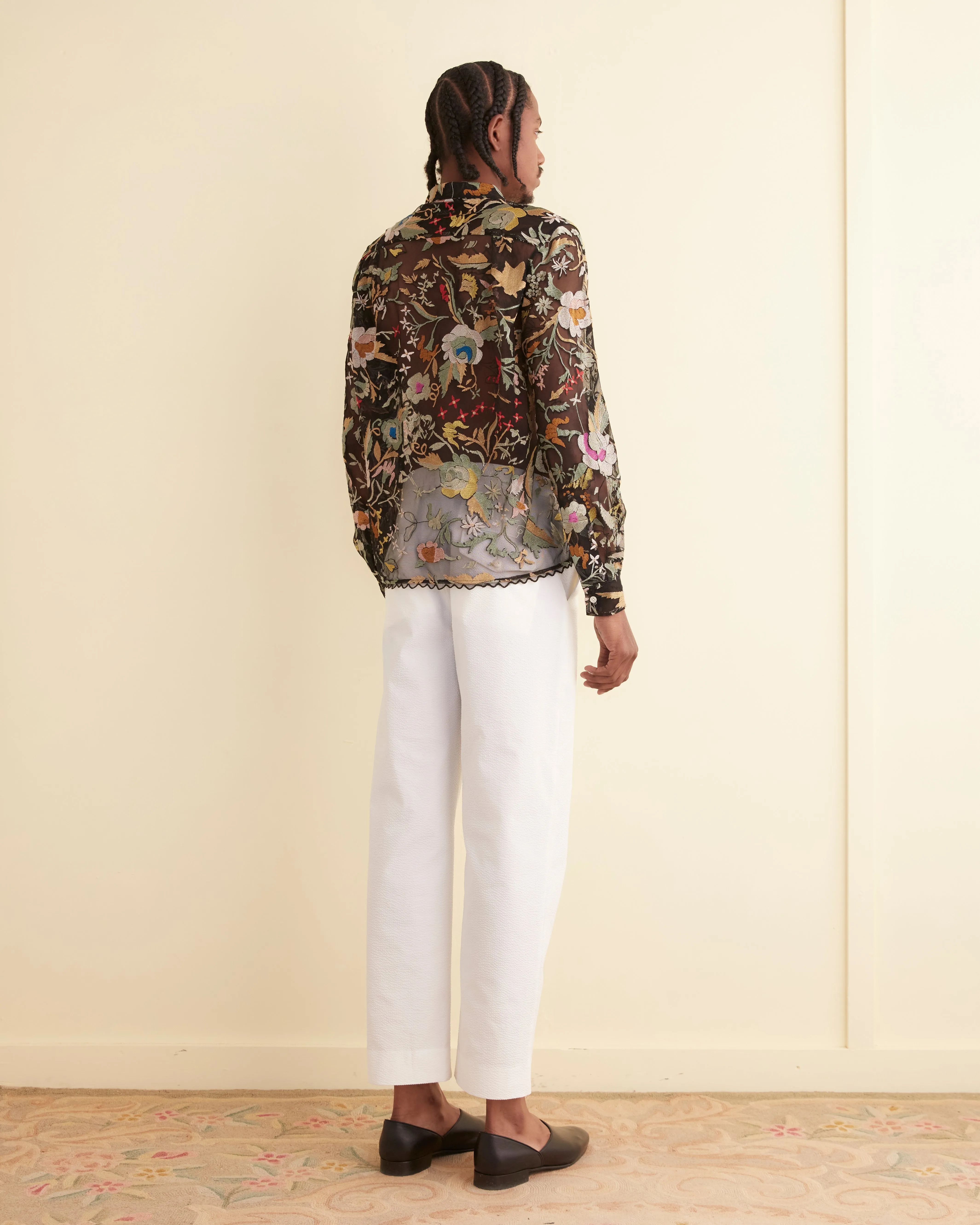 Heirloom Floral Long Sleeve Shirt sold by BODE product image thumbnail 3