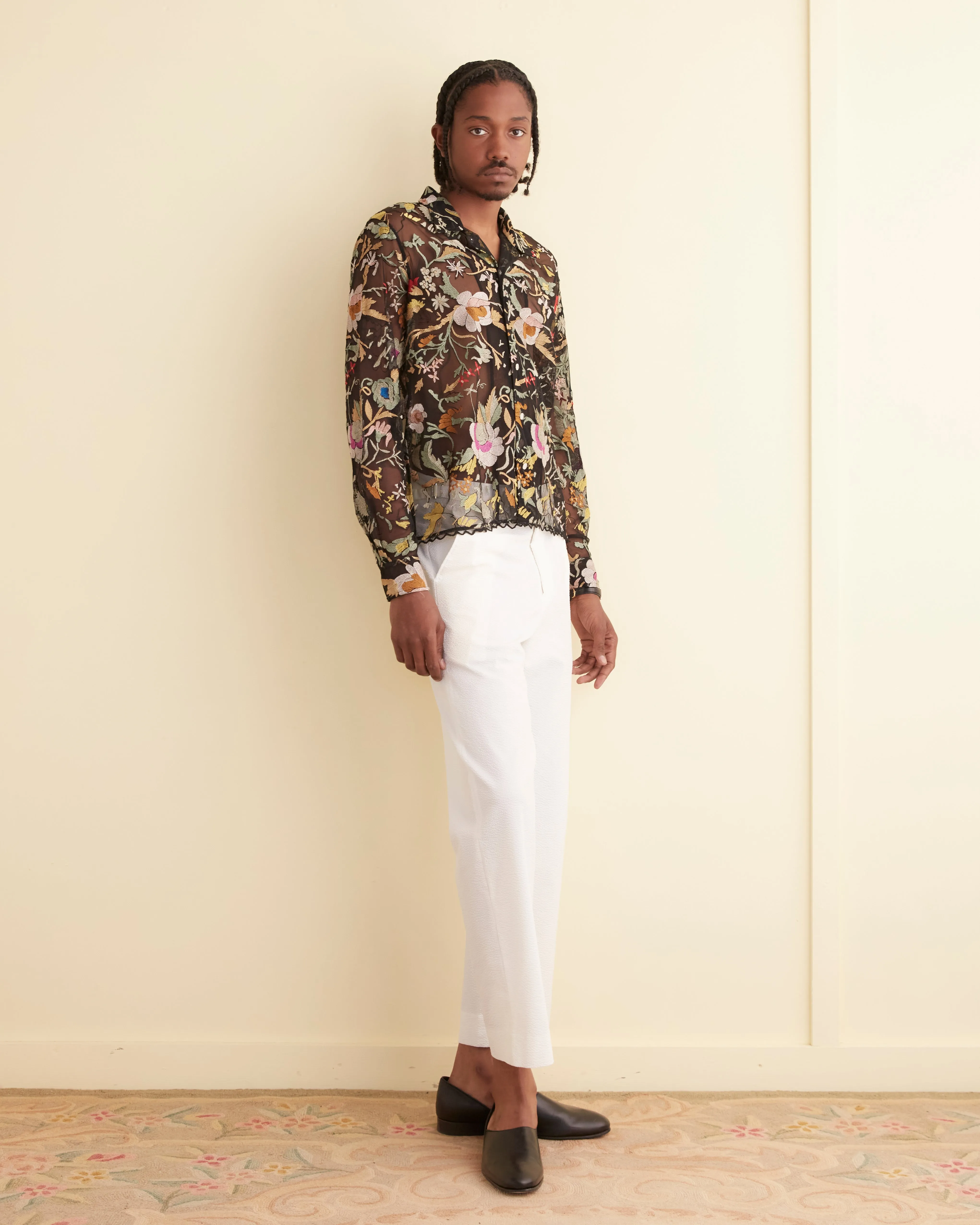 Heirloom Floral Long Sleeve Shirt sold by BODE