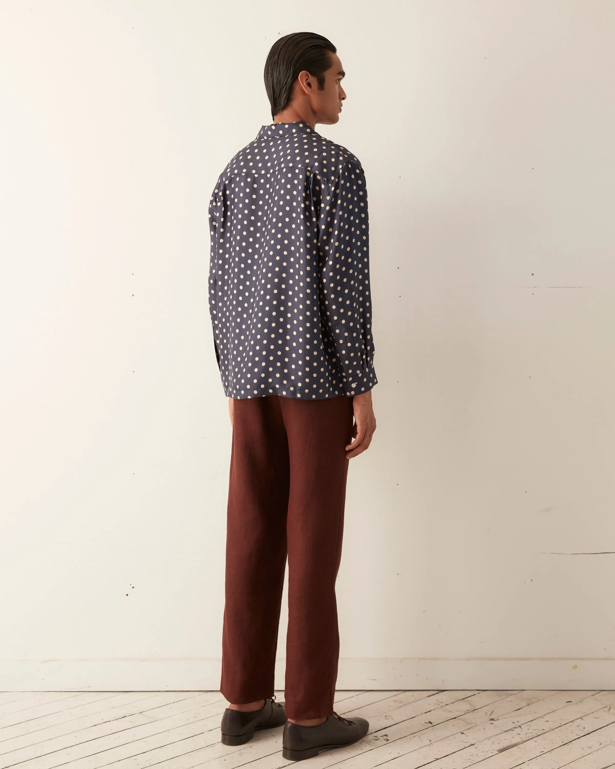 Polka Dot Micro Tie Long Sleeve Shirt sold by BODE product image thumbnail 4