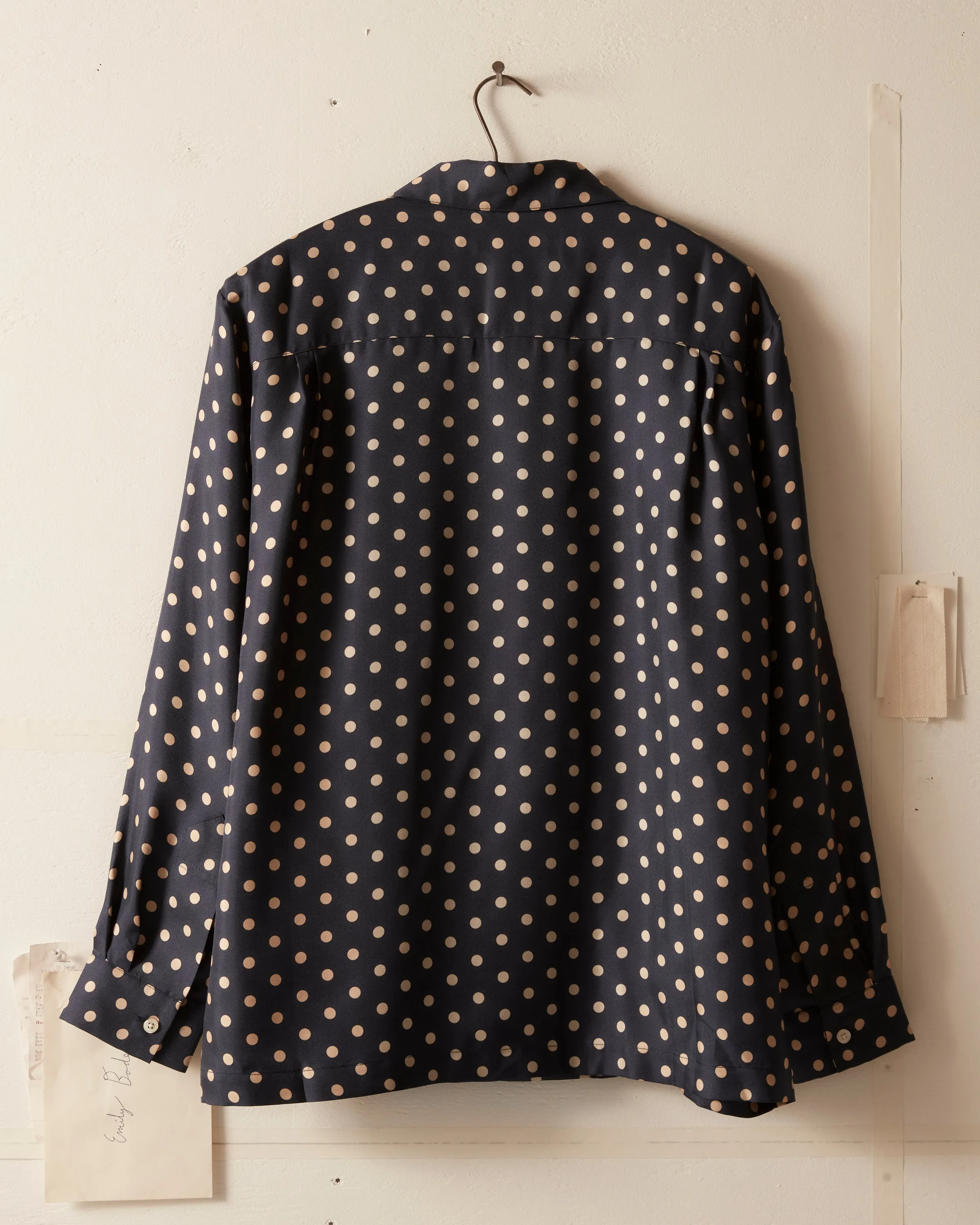 Polka Dot Micro Tie Long Sleeve Shirt sold by BODE product image thumbnail 5