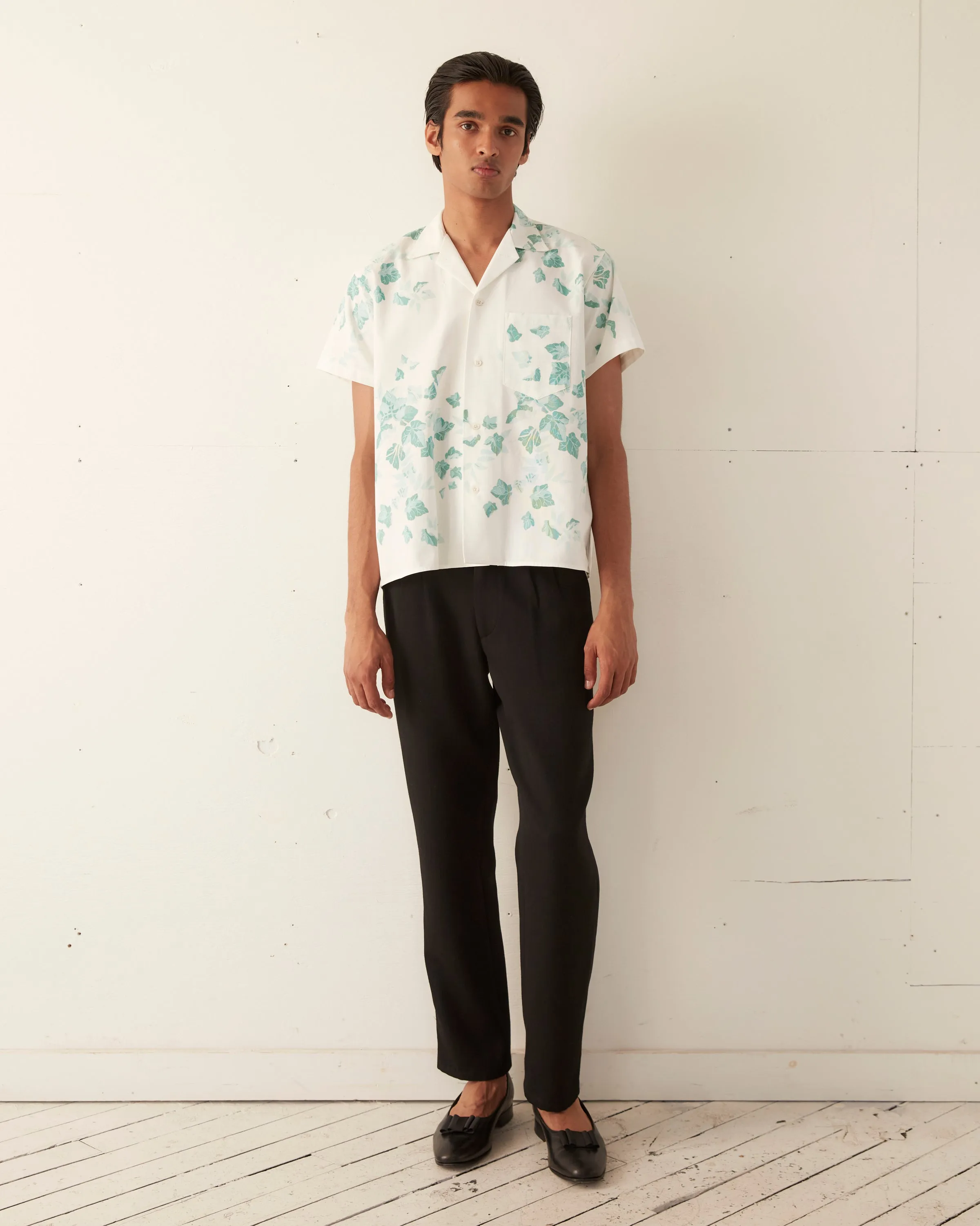 Green Ivy Short Sleeve Shirt - M/L sold by BODE