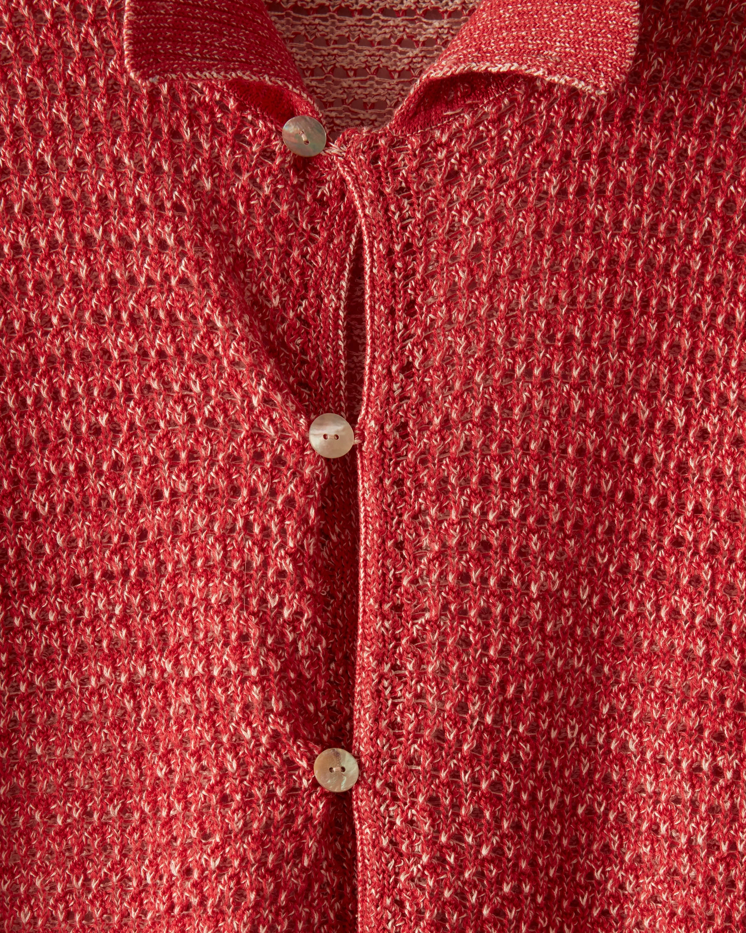 Duotone Lace Shirt - Red sold by BODE product image thumbnail 2