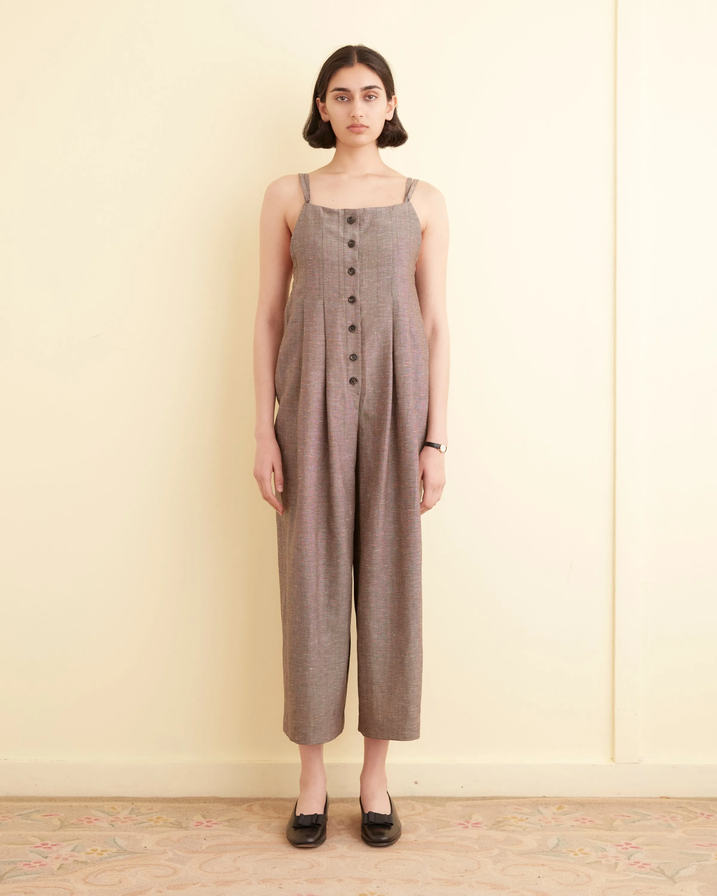 Gardner Jumpsuit - Brown sold by BODE