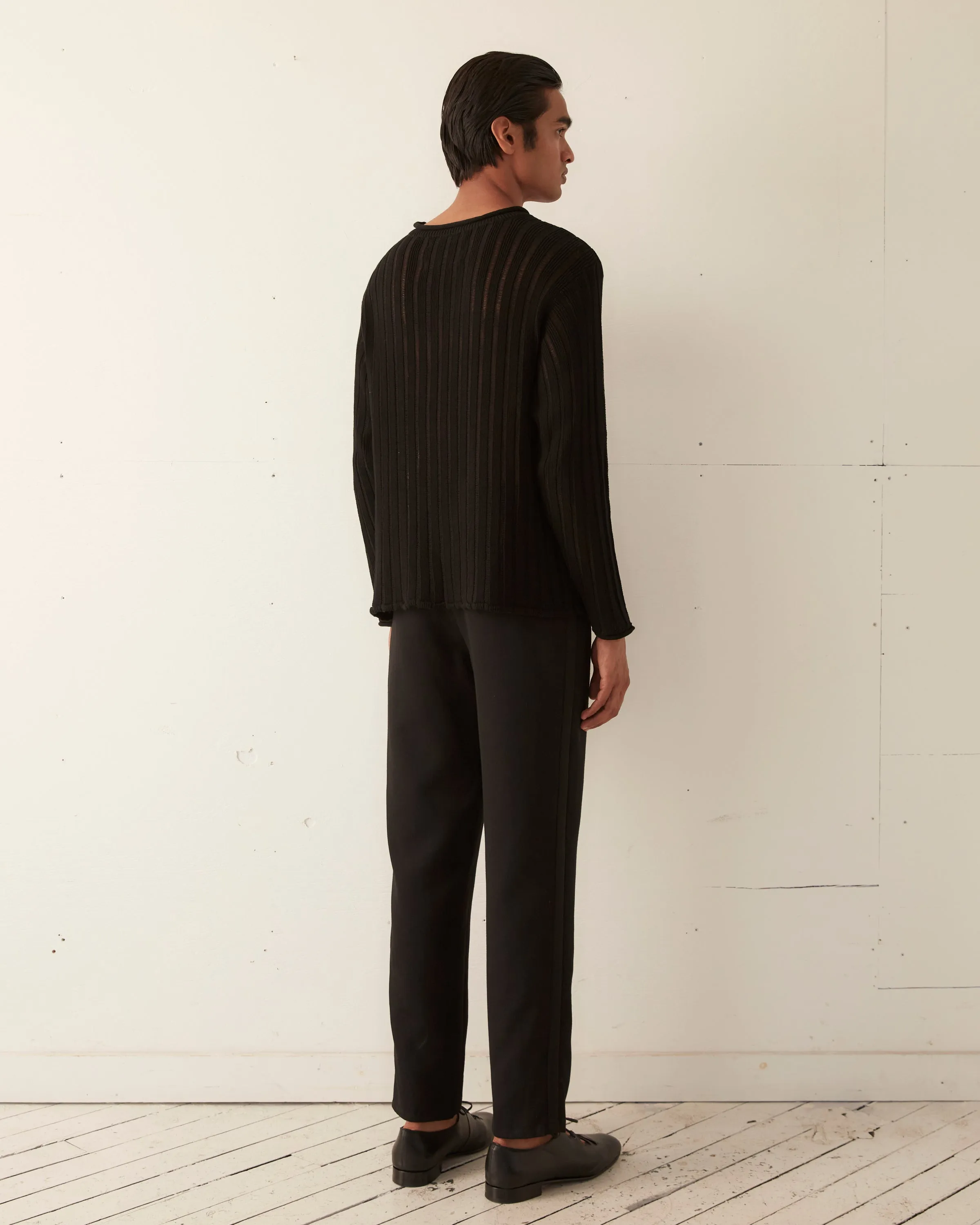 Ladder Stitch Pullover - Black sold by BODE product image thumbnail 4