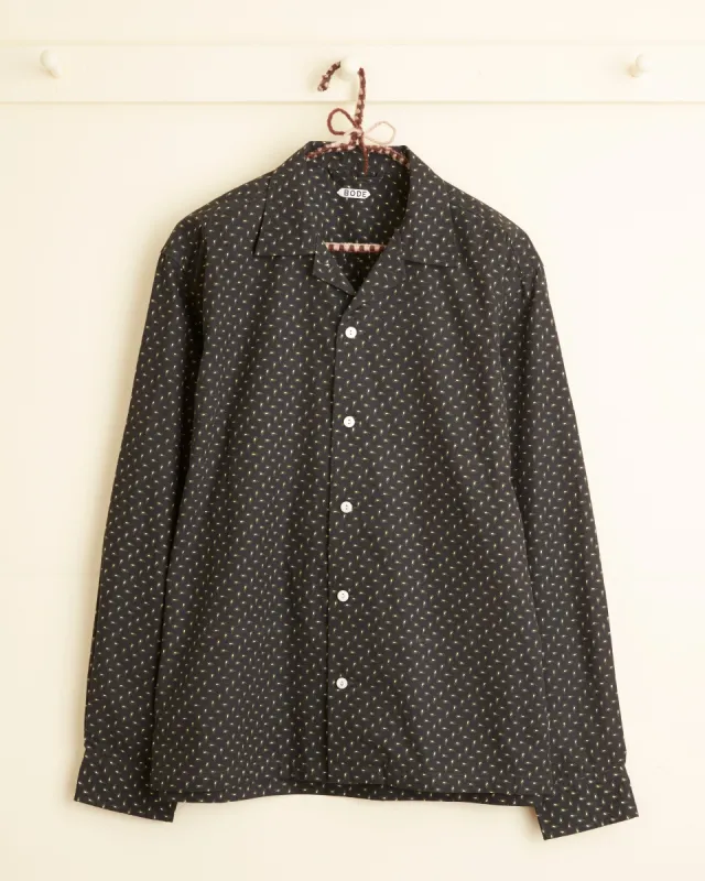 Night Eye Paisley Long Sleeve Shirt - L sold by BODE