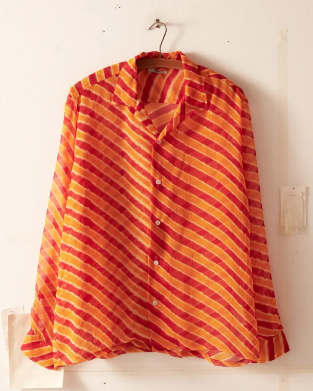 Orange Slant Stripe Shirt sold by BODE