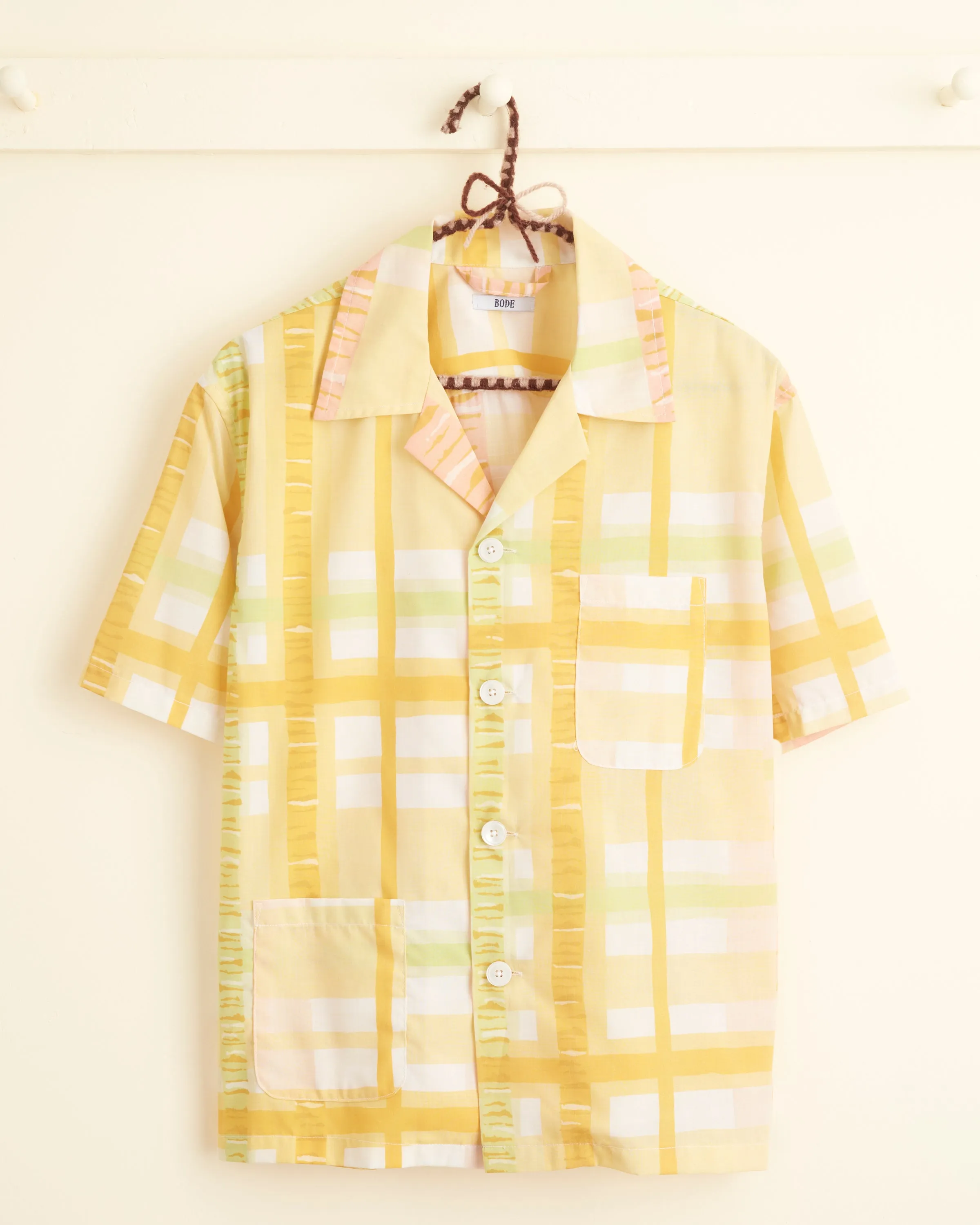 Sherbet Plaid Shirt - XS/S sold by BODE