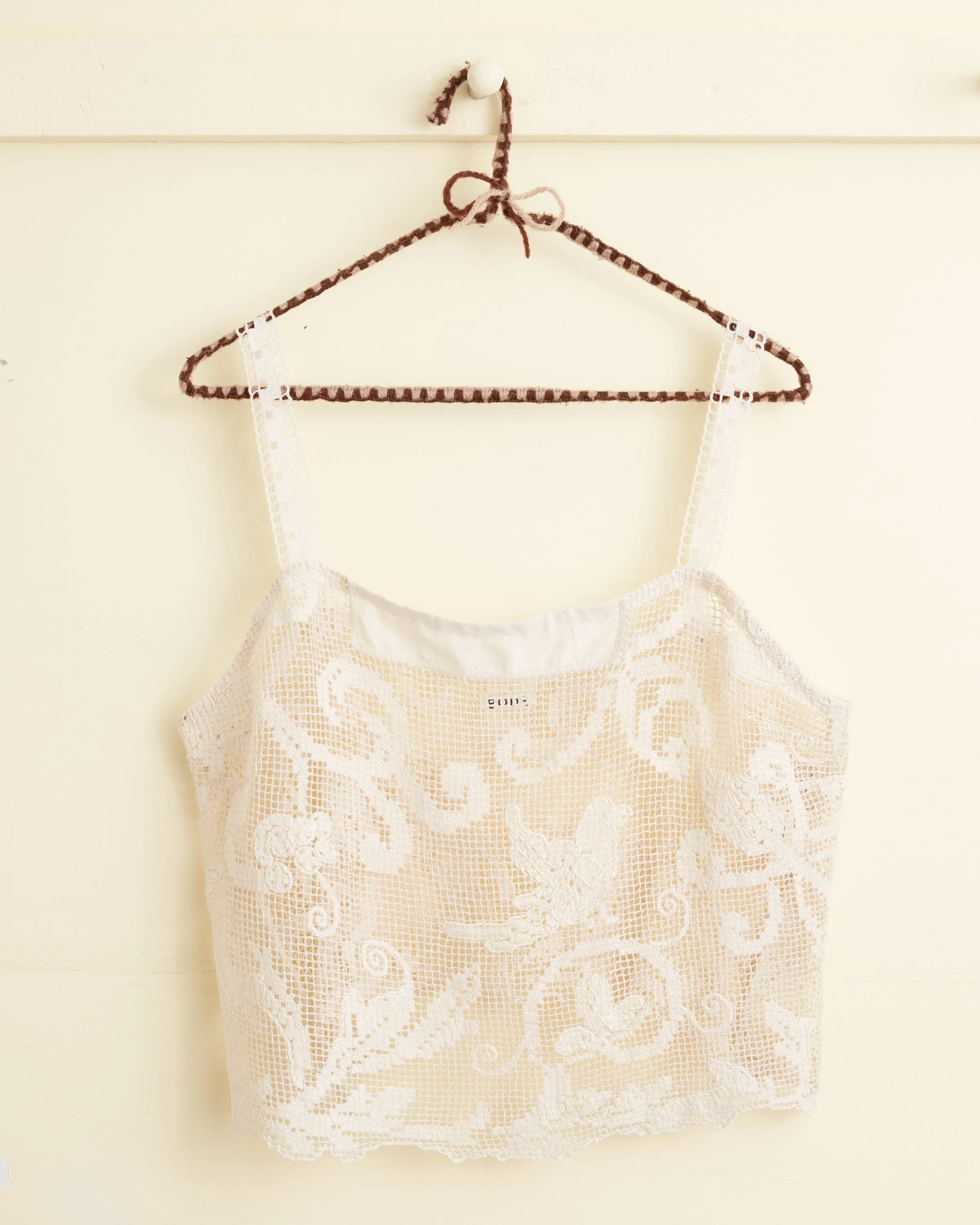 Ecru Filigree Top sold by BODE