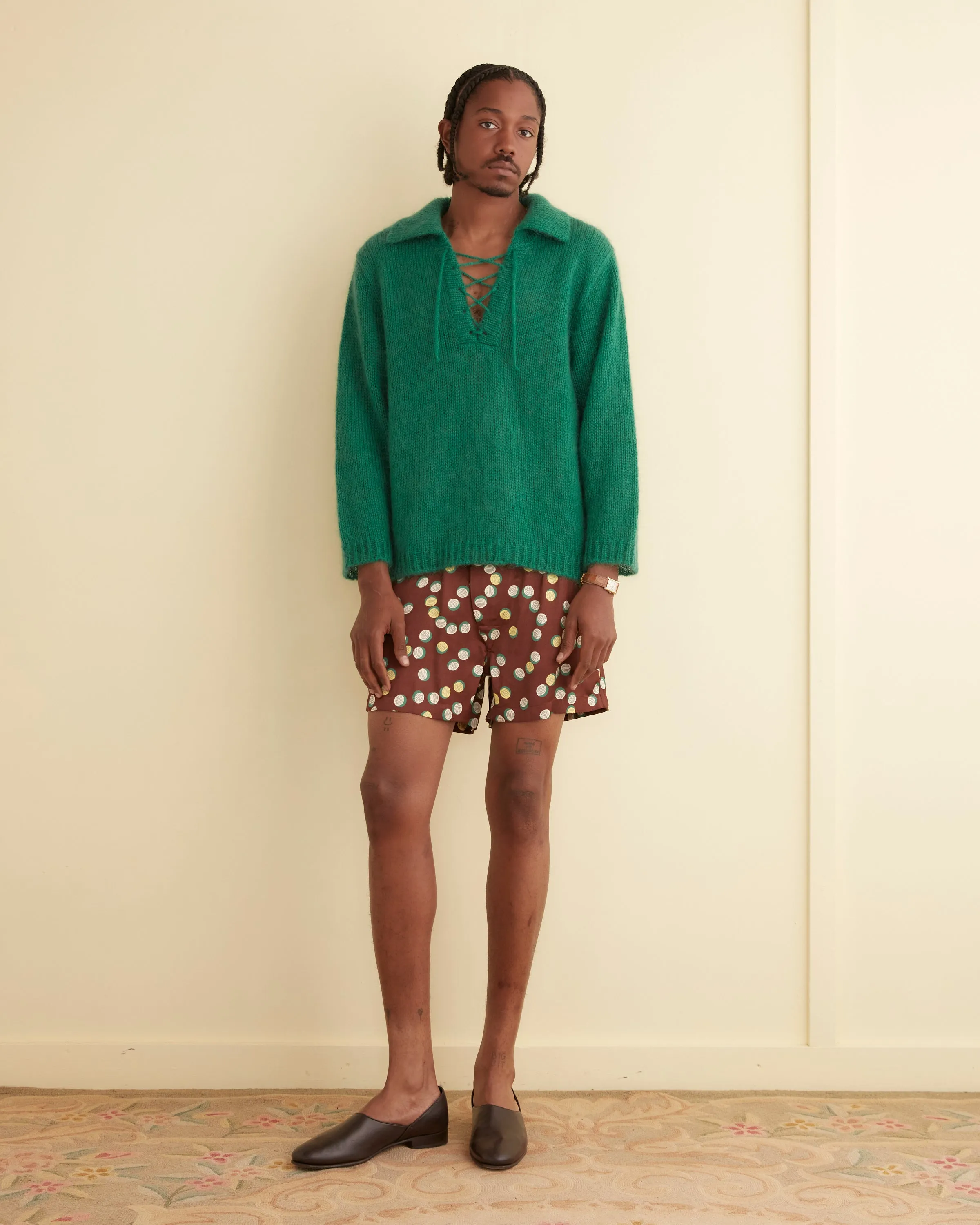 Alpine Pullover - Green sold by BODE