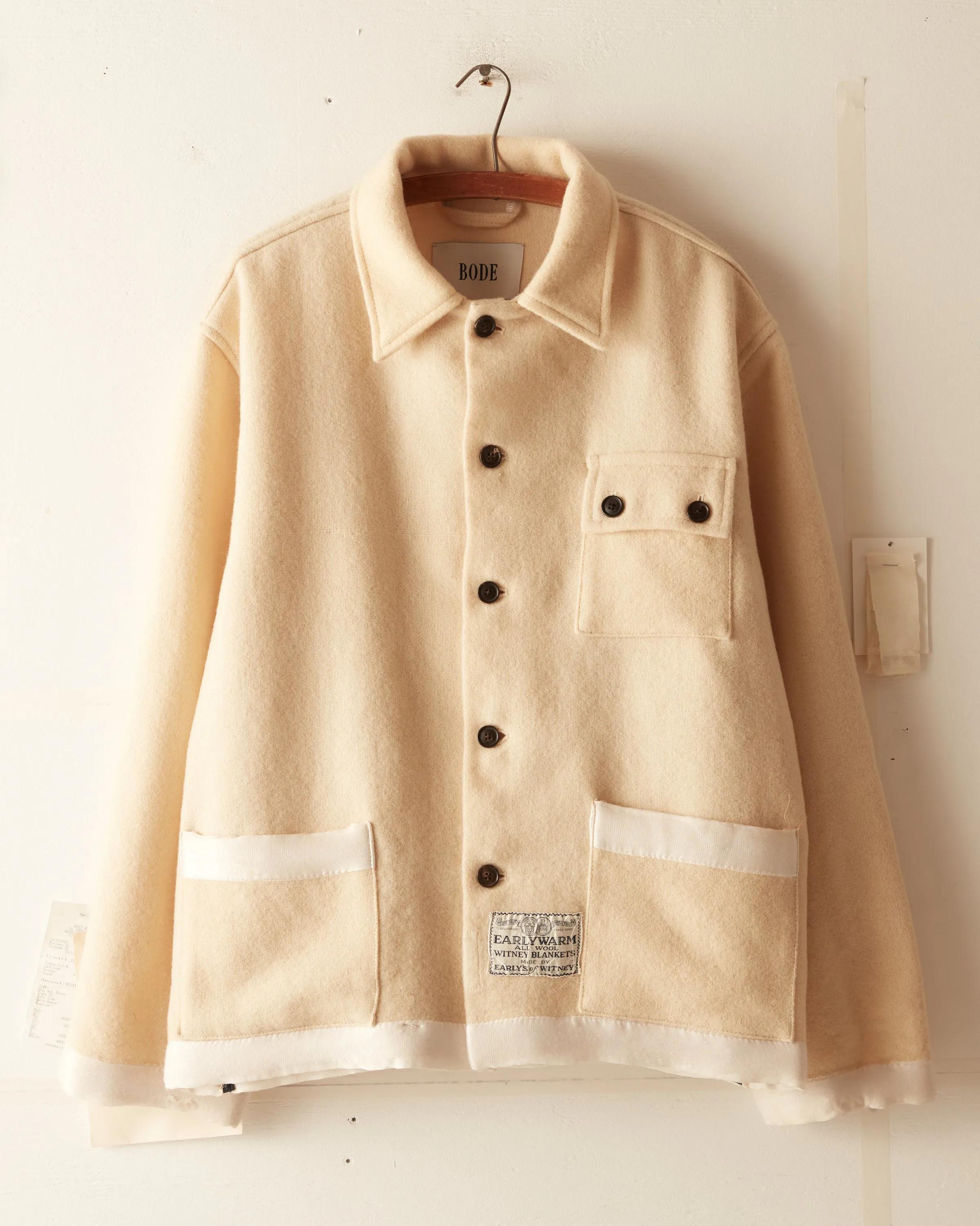 Witney Cream Blanket Jacket - XL/XXL sold by BODE