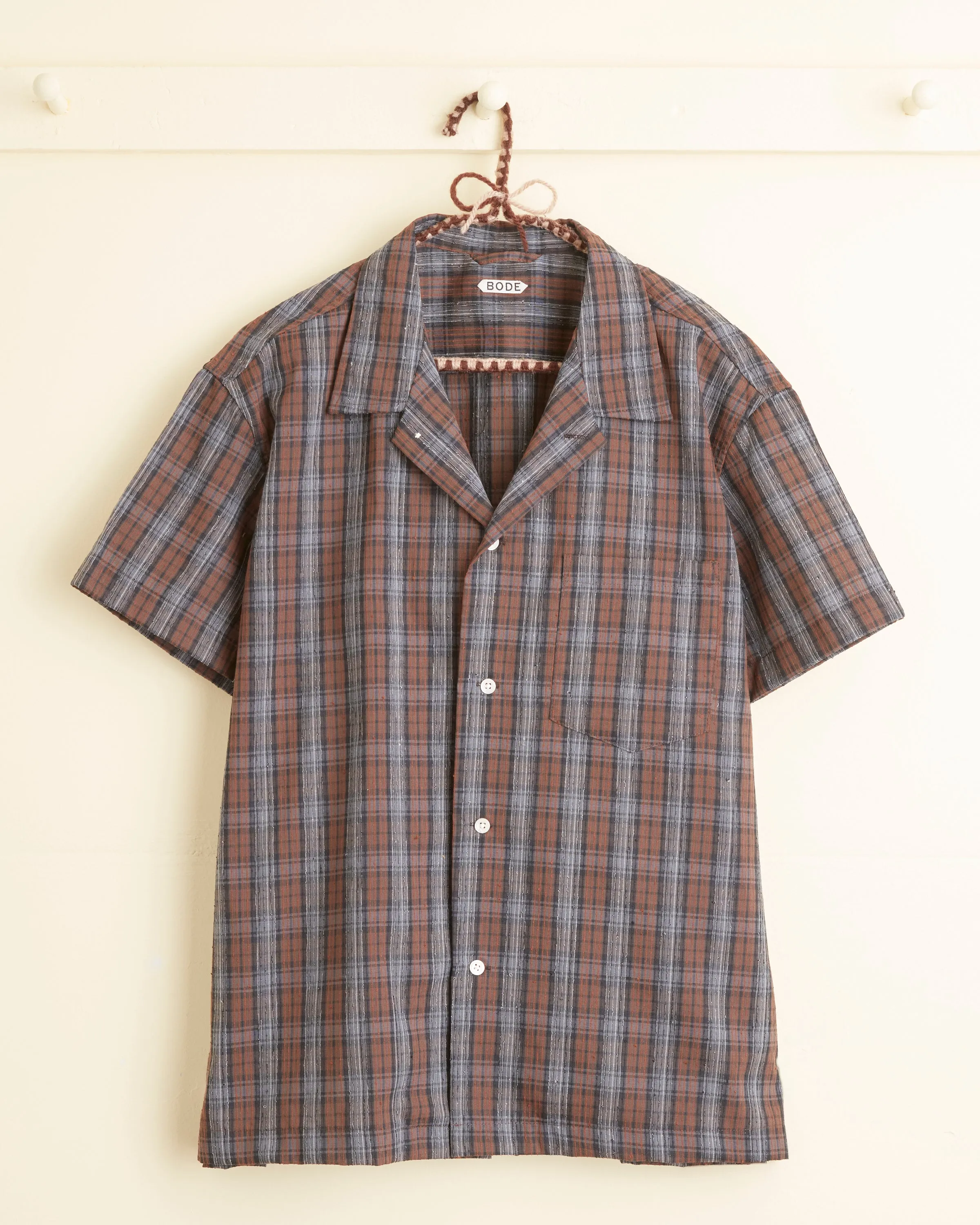 Bark Stripe Short Sleeve Shirt - XL sold by BODE