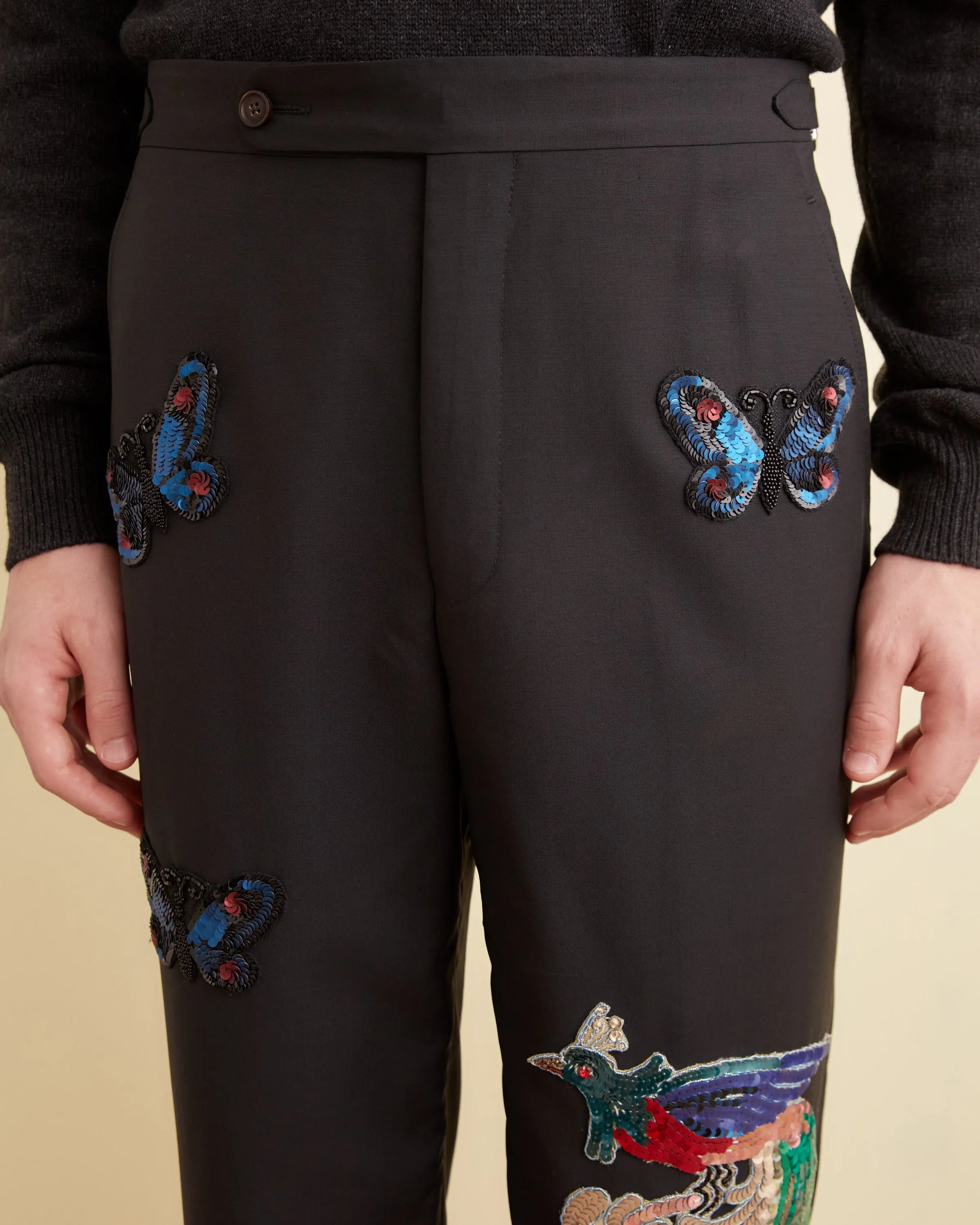 Flying Fauna Tuxedo Trousers sold by BODE product image thumbnail 3