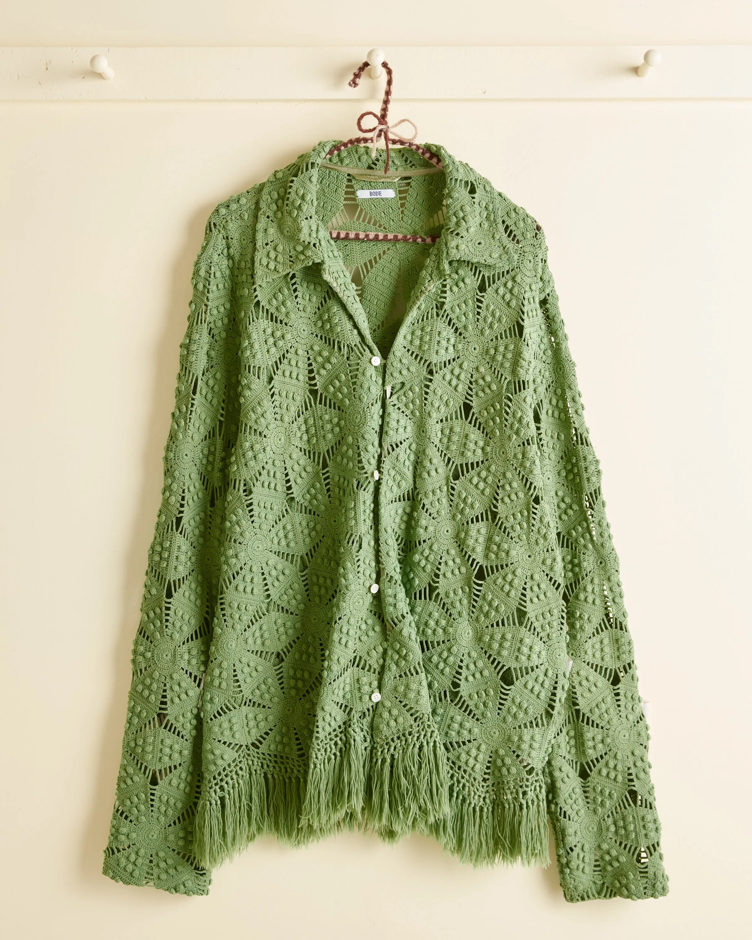 Propeller Fringe Long Sleeve Shirt sold by BODE