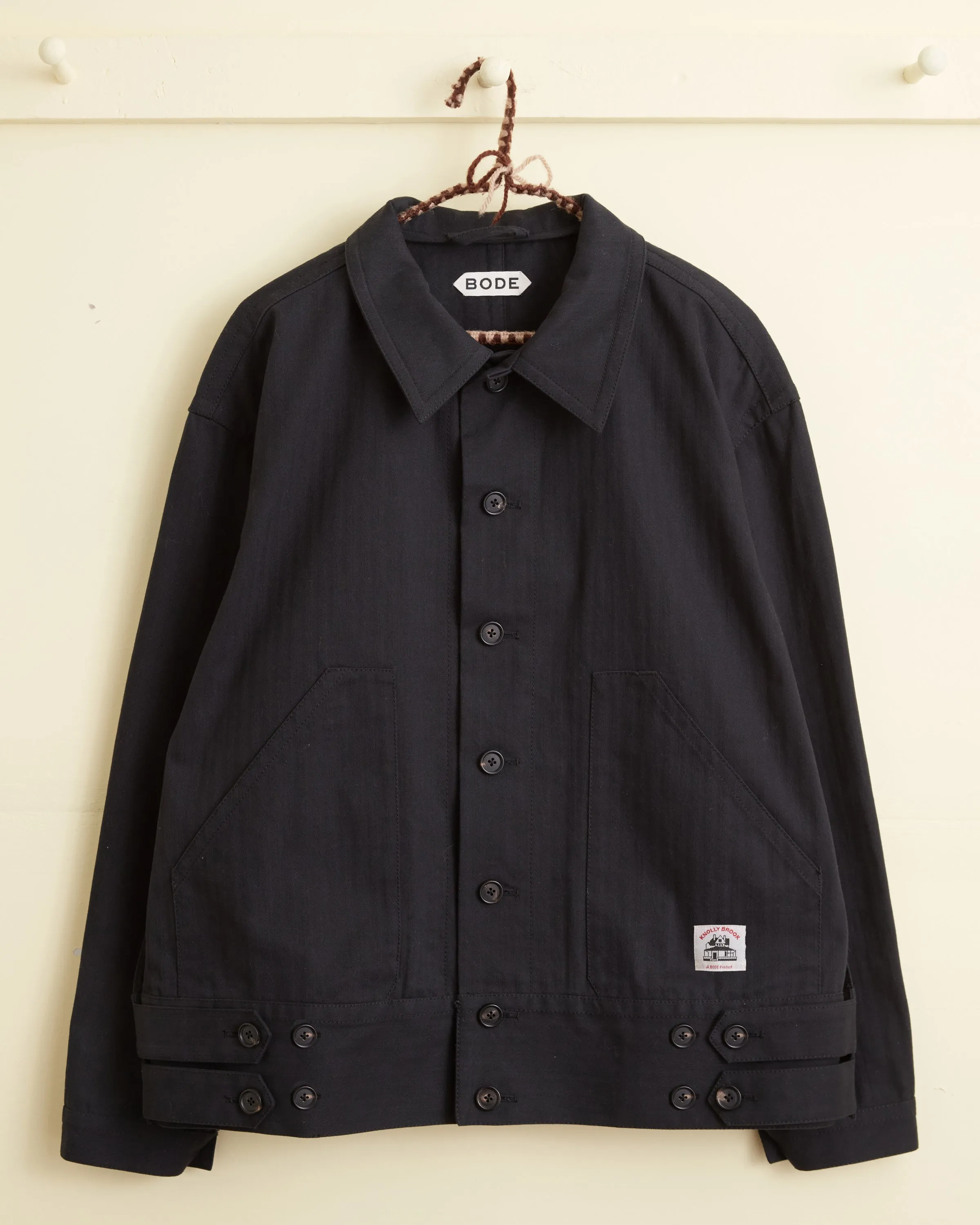 Knolly Brook Side Tab Jacket - Black sold by BODE product image thumbnail 4
