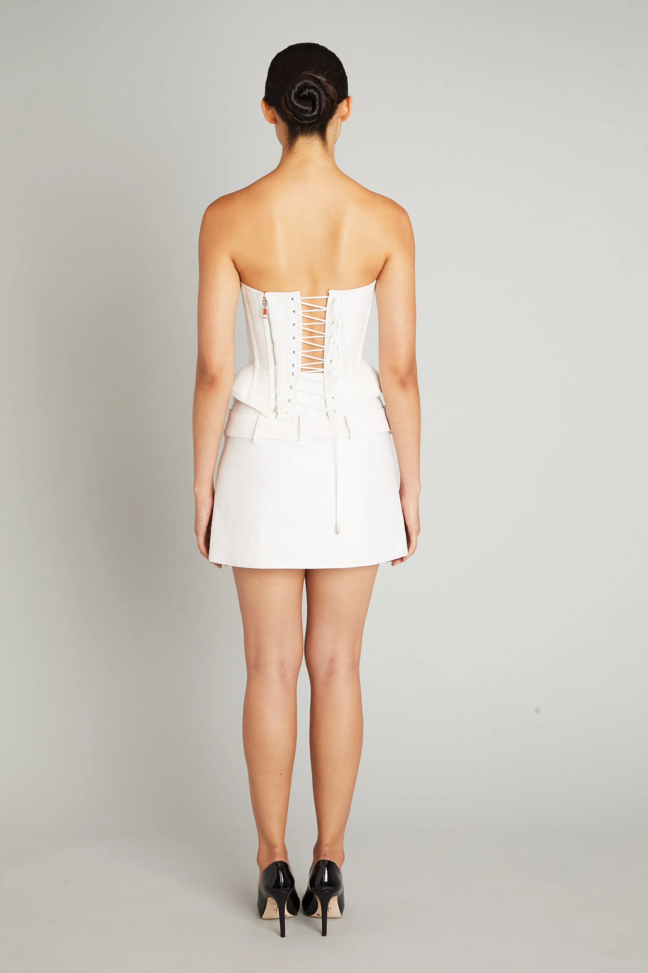 Smith Skirt in White Denim sold by Wiederhoeft product image thumbnail 4