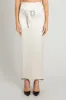 Julie Skirt in Silver Satin sold by Wiederhoeft