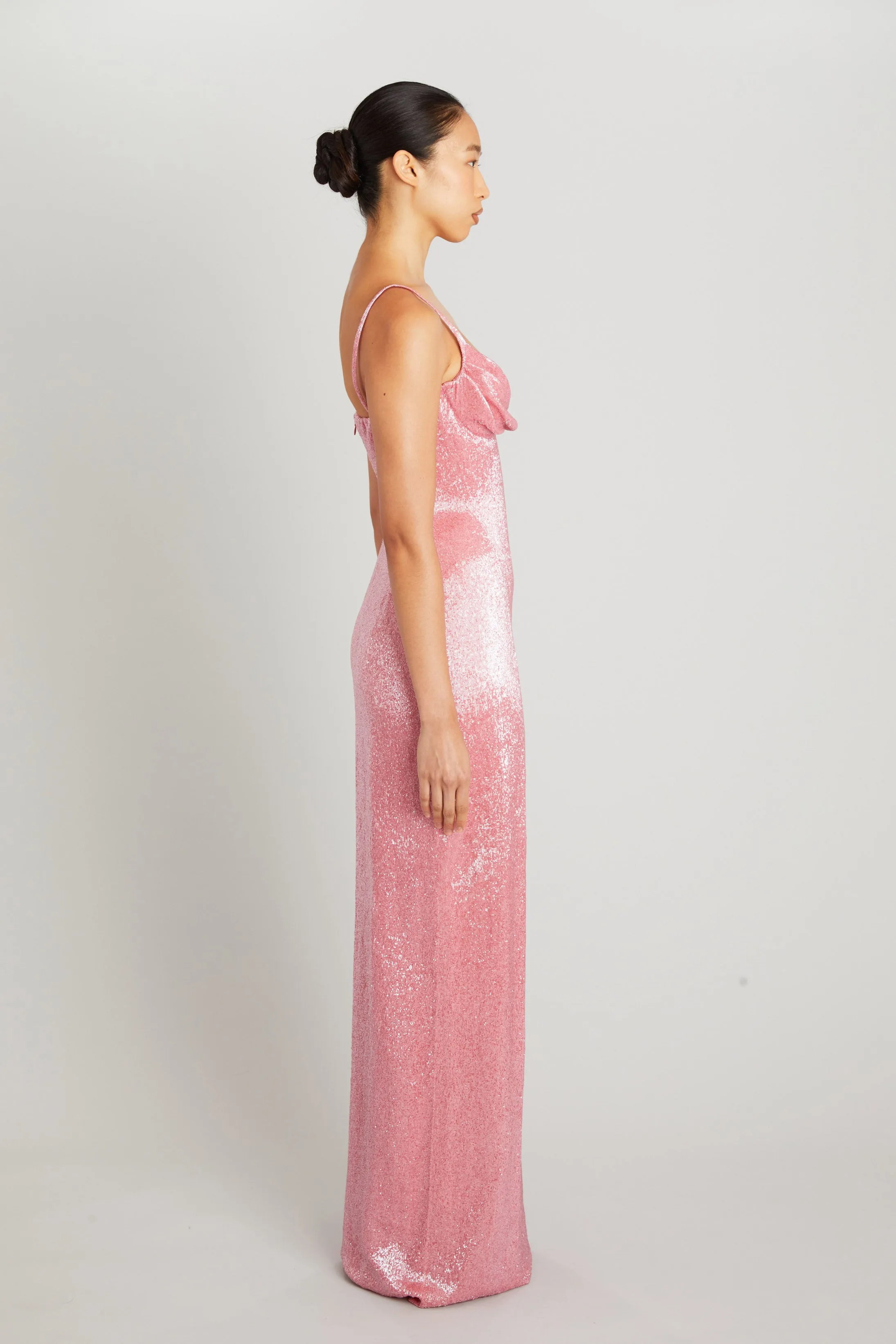 Pink Floor-Length Maggi Dress sold by Wiederhoeft product image thumbnail 5