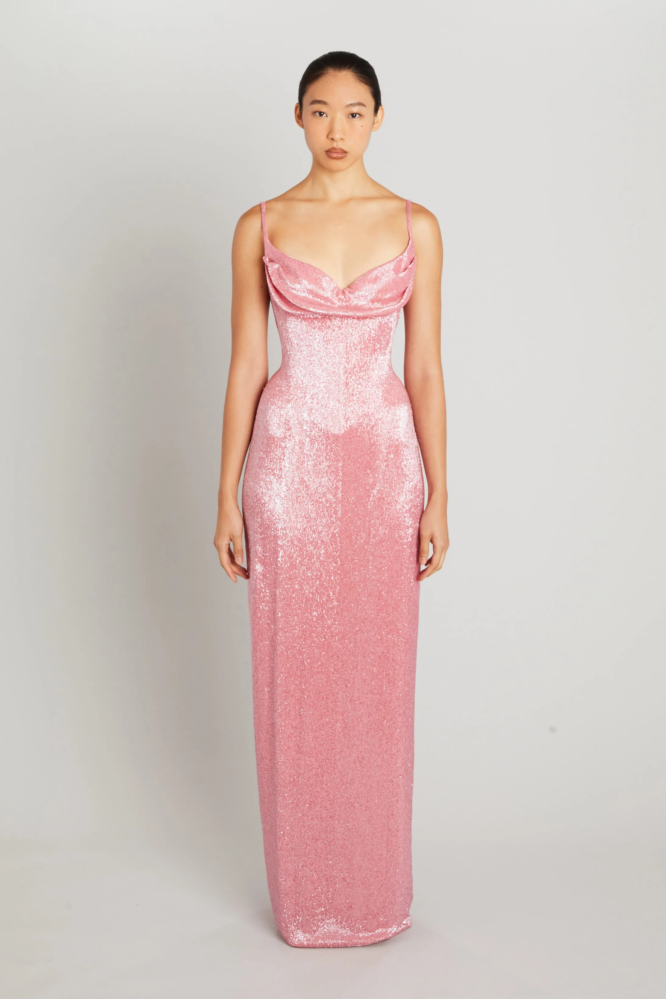 Pink Floor-Length Maggi Dress sold by Wiederhoeft