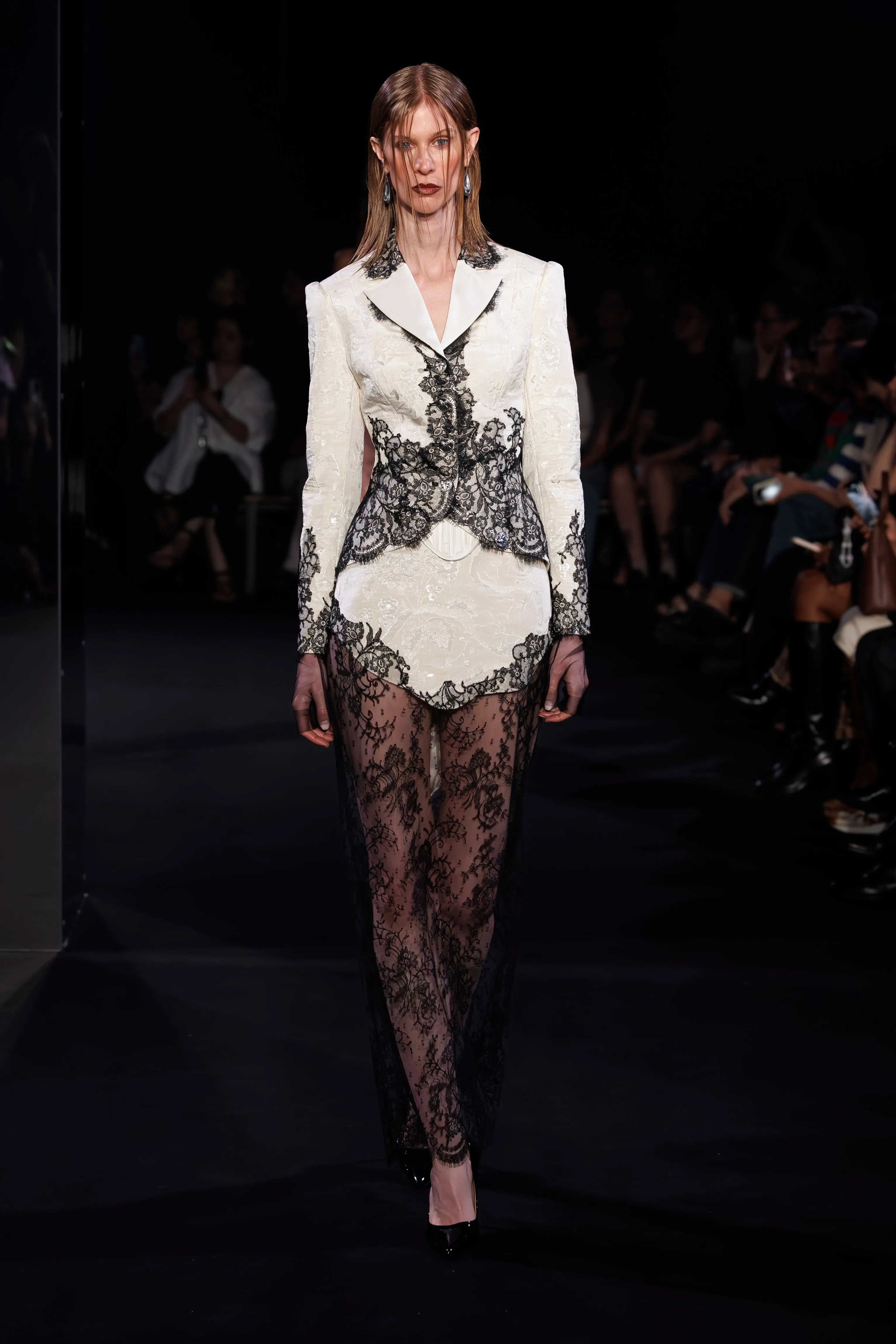 Fingerless Gloves in Black Tulle sold by Wiederhoeft product image thumbnail 3