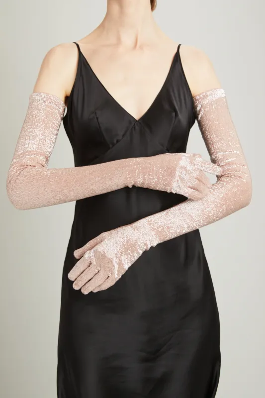 Pink Opera-Length Gloves sold by Wiederhoeft