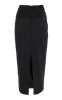 Salon Skirt in Black Moire sold by Wiederhoeft