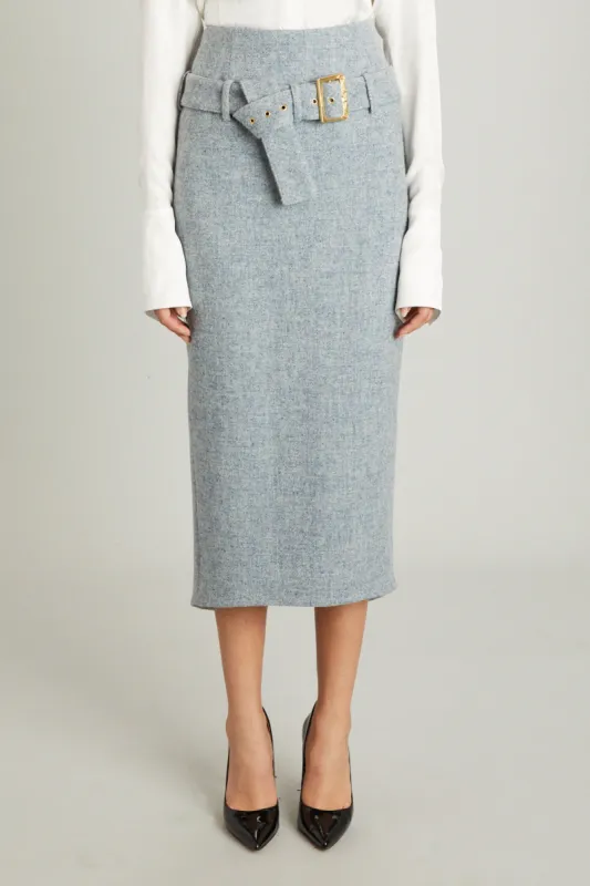 Salon Skirt in Harris Tweed sold by Wiederhoeft