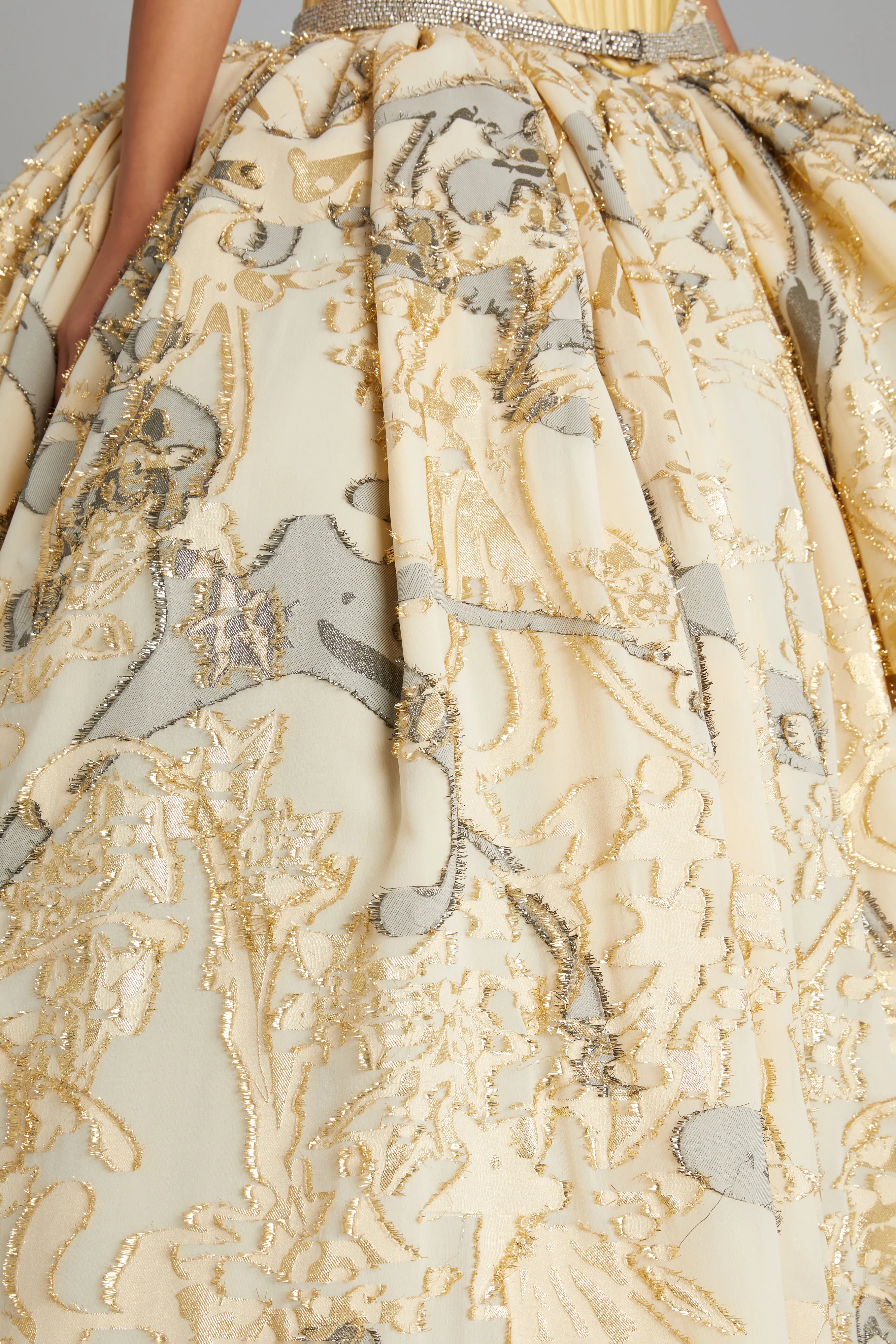 Ballgown Skirt in Fil Coupe sold by Wiederhoeft product image thumbnail 5