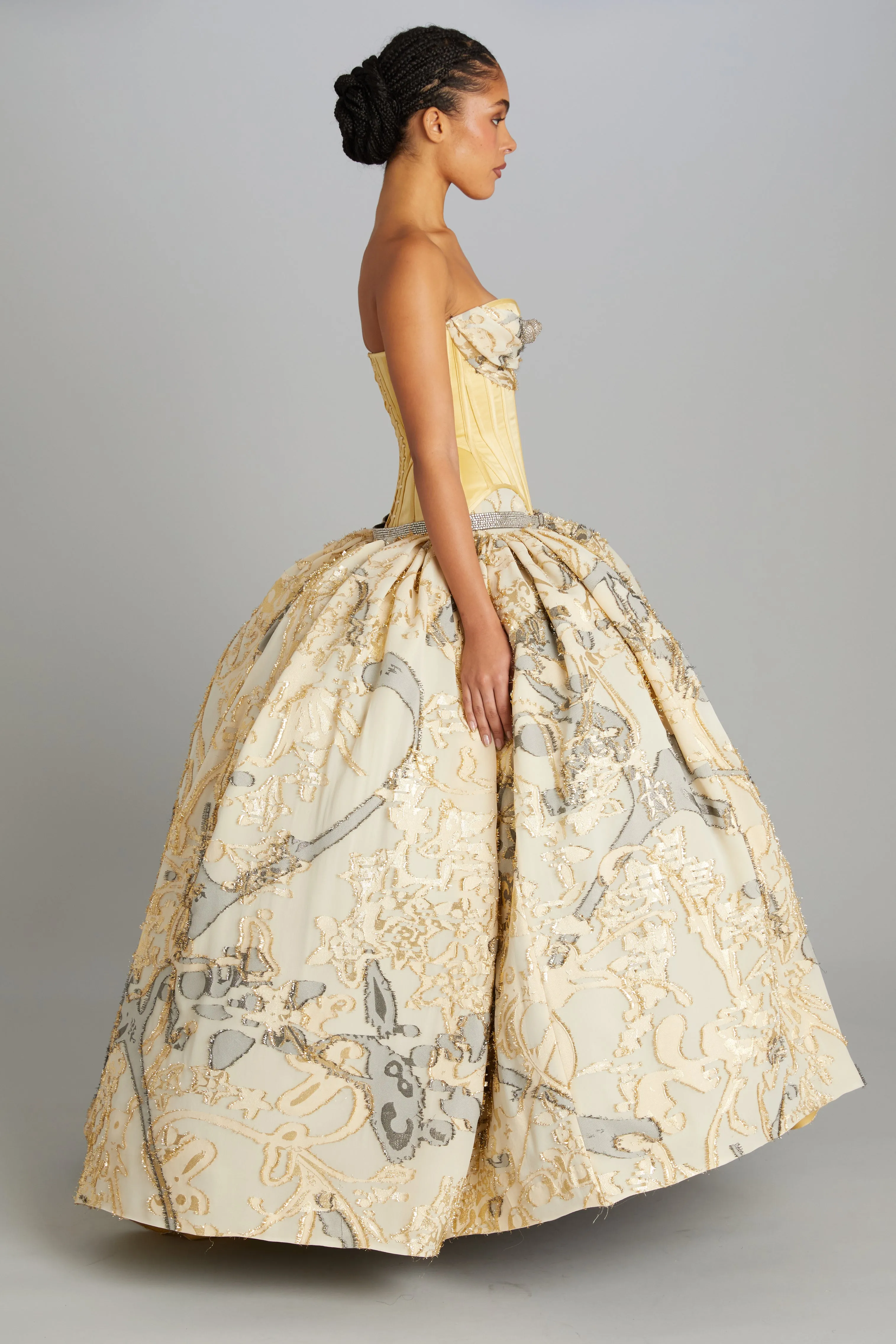 Ballgown Skirt in Fil Coupe sold by Wiederhoeft product image thumbnail 2