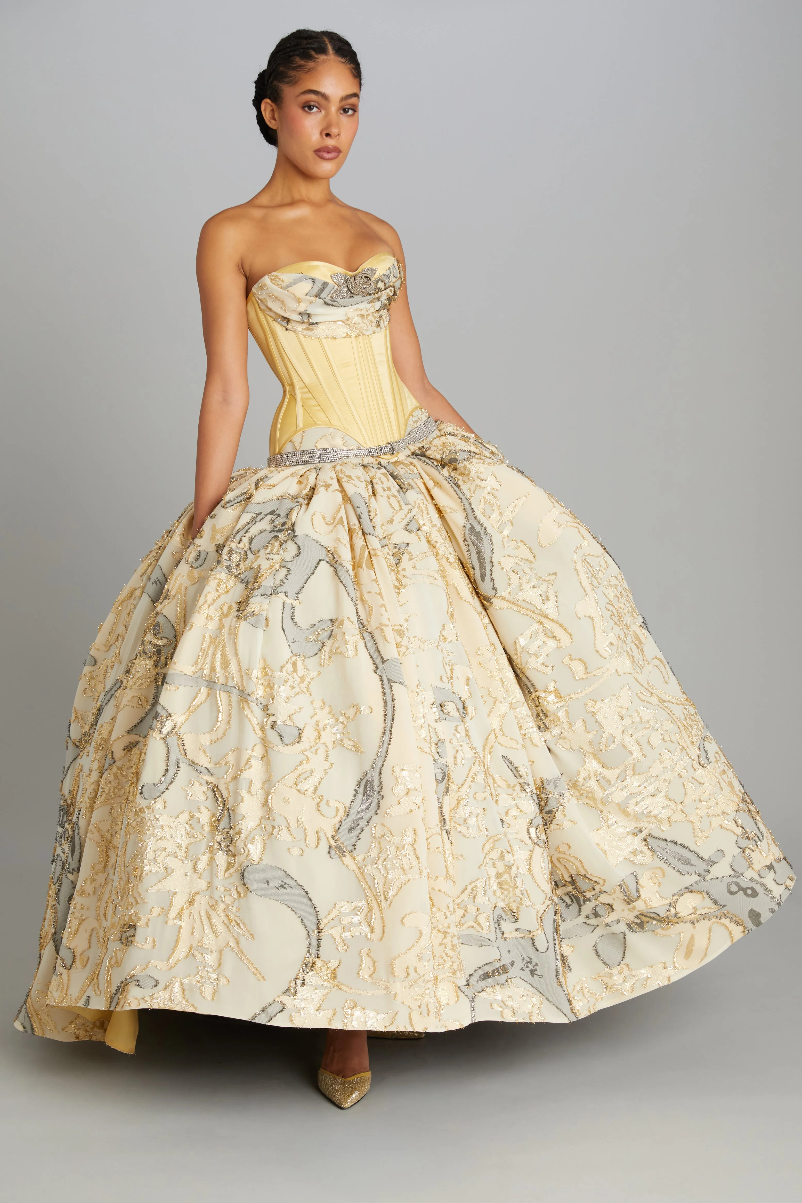 Ballgown Skirt in Fil Coupe sold by Wiederhoeft