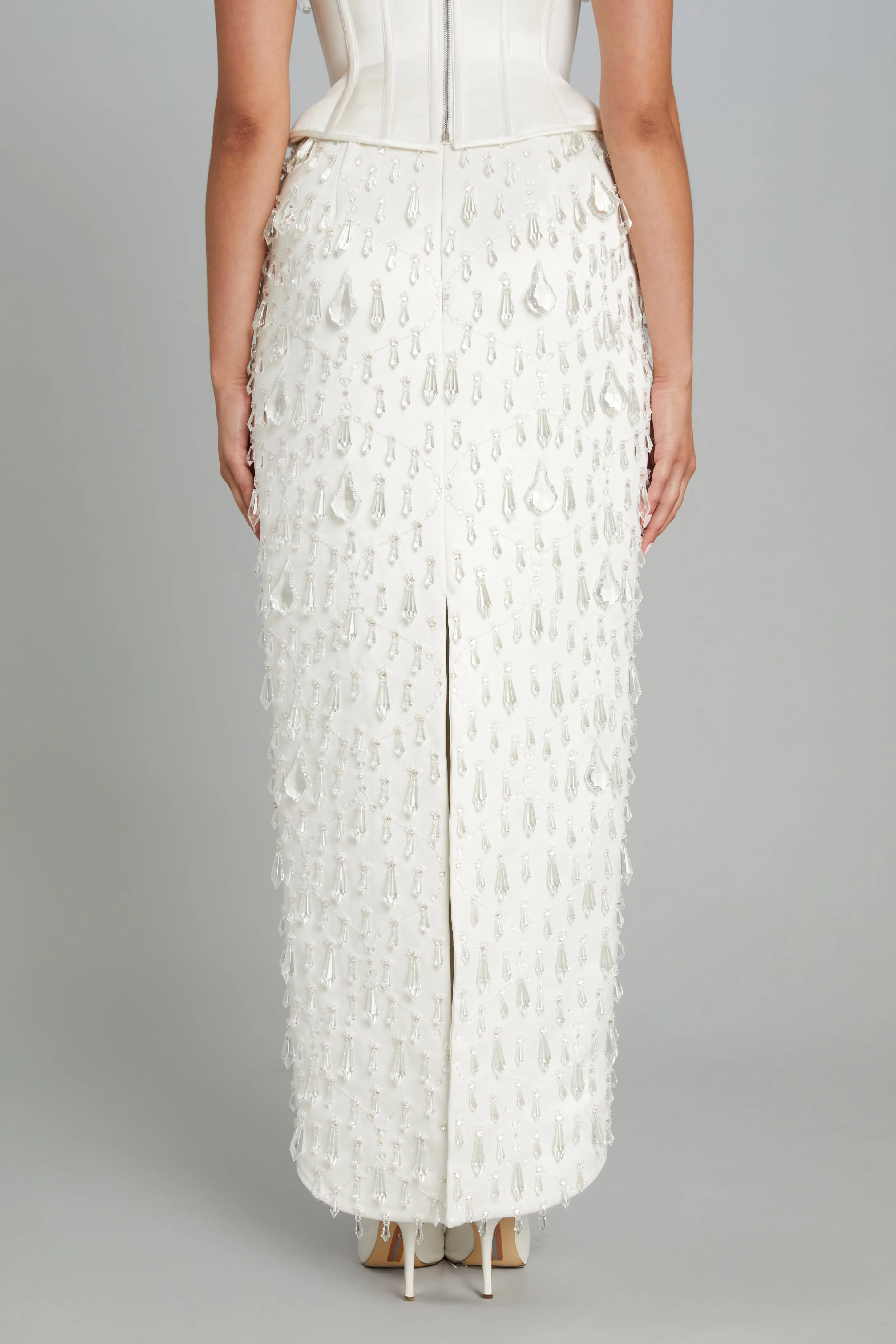 Ankle-Length Crystal Chandelier Skirt sold by Wiederhoeft product image thumbnail 4