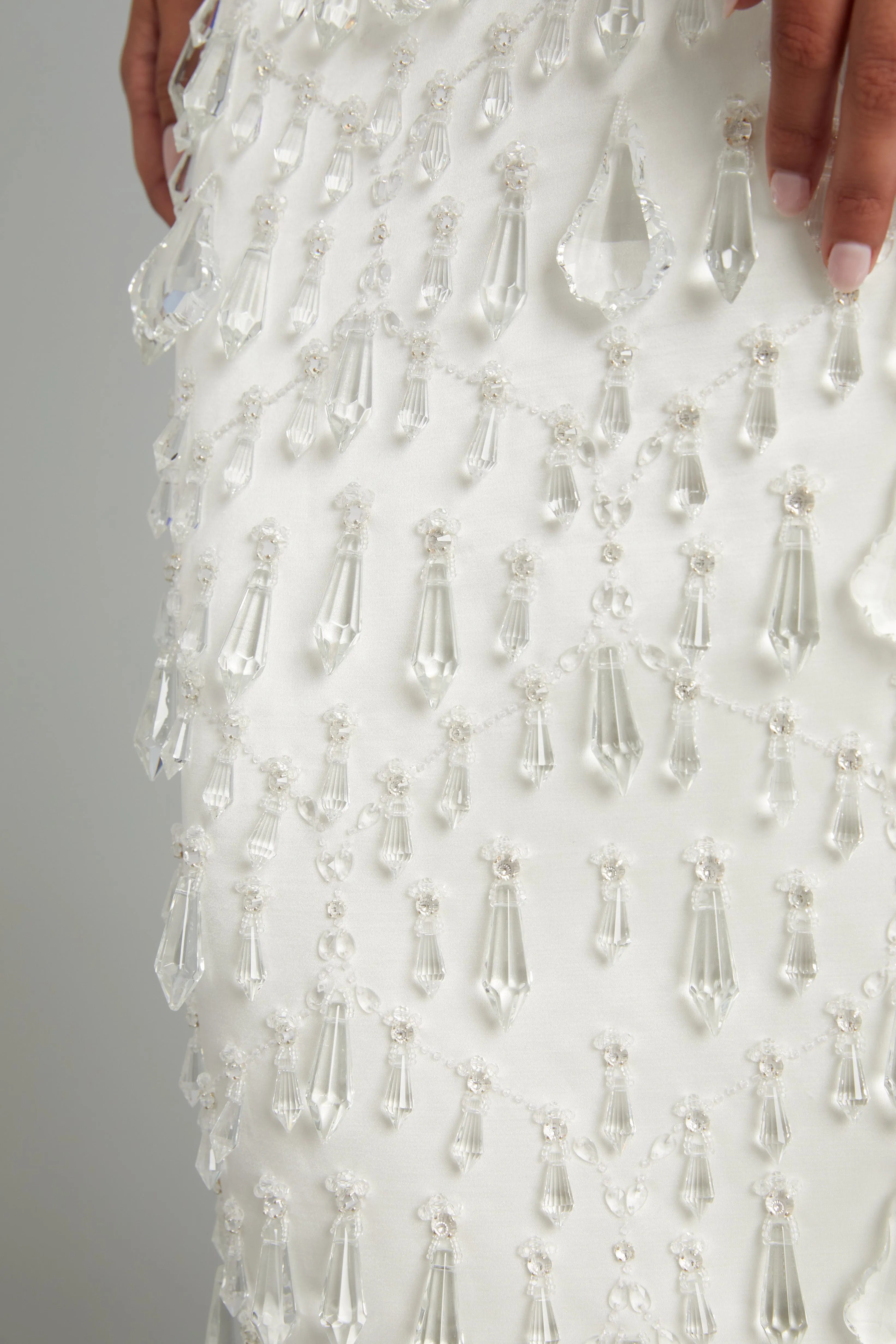 Ankle-Length Crystal Chandelier Skirt sold by Wiederhoeft product image thumbnail 5