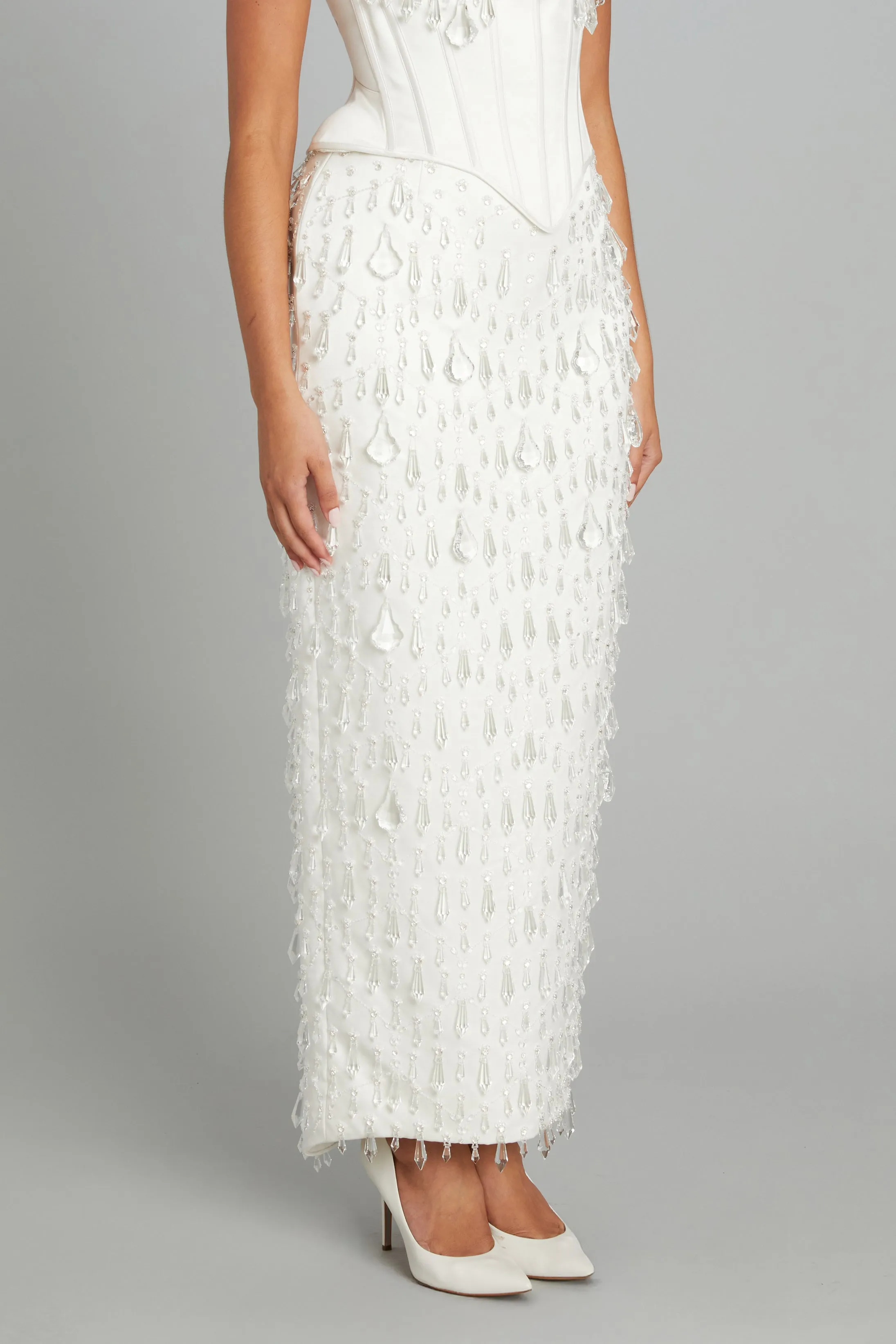 Ankle-Length Crystal Chandelier Skirt sold by Wiederhoeft product image thumbnail 2