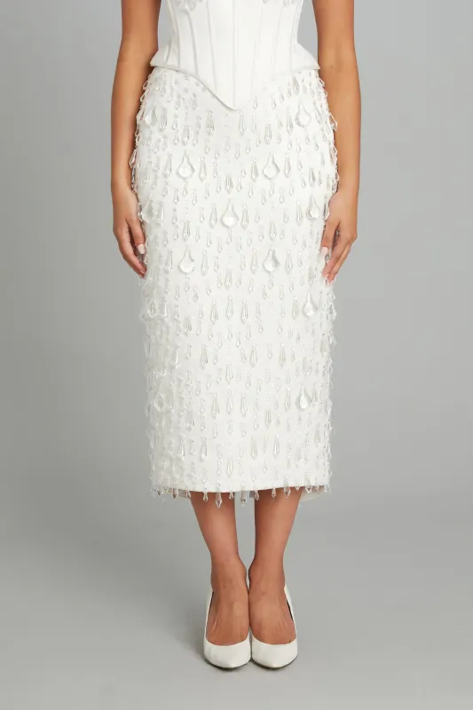 Mid-Calf Crystal Chandelier Skirt sold by Wiederhoeft