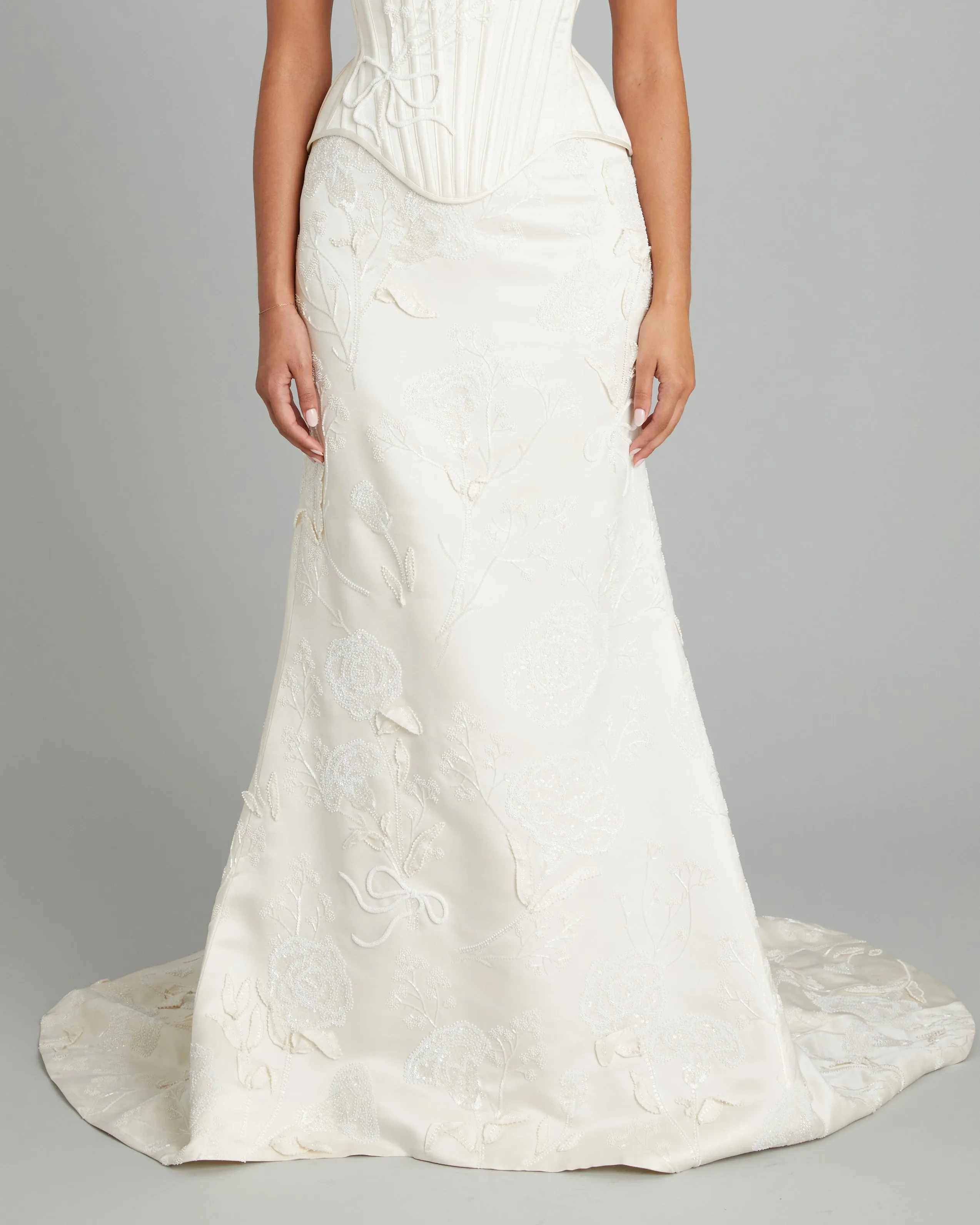 Classic Skirt with Carnation Embroidery sold by Wiederhoeft