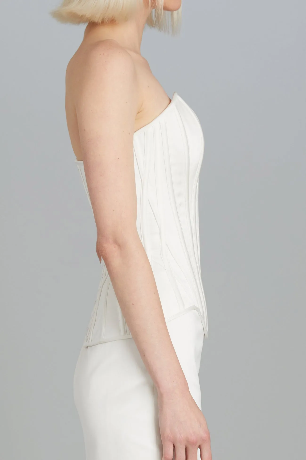 Julie Corset in Matte Satin sold by Wiederhoeft product image thumbnail 4