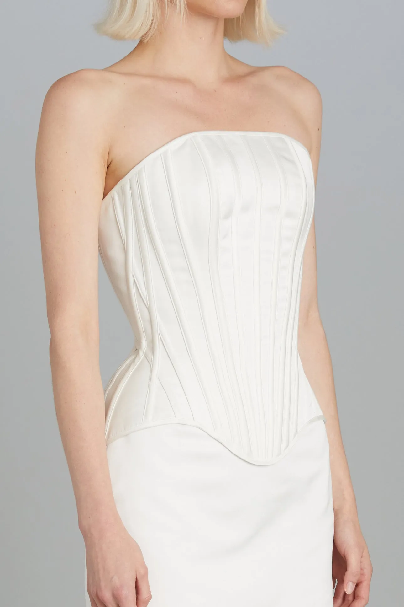 Julie Corset in Matte Satin sold by Wiederhoeft product image thumbnail 2