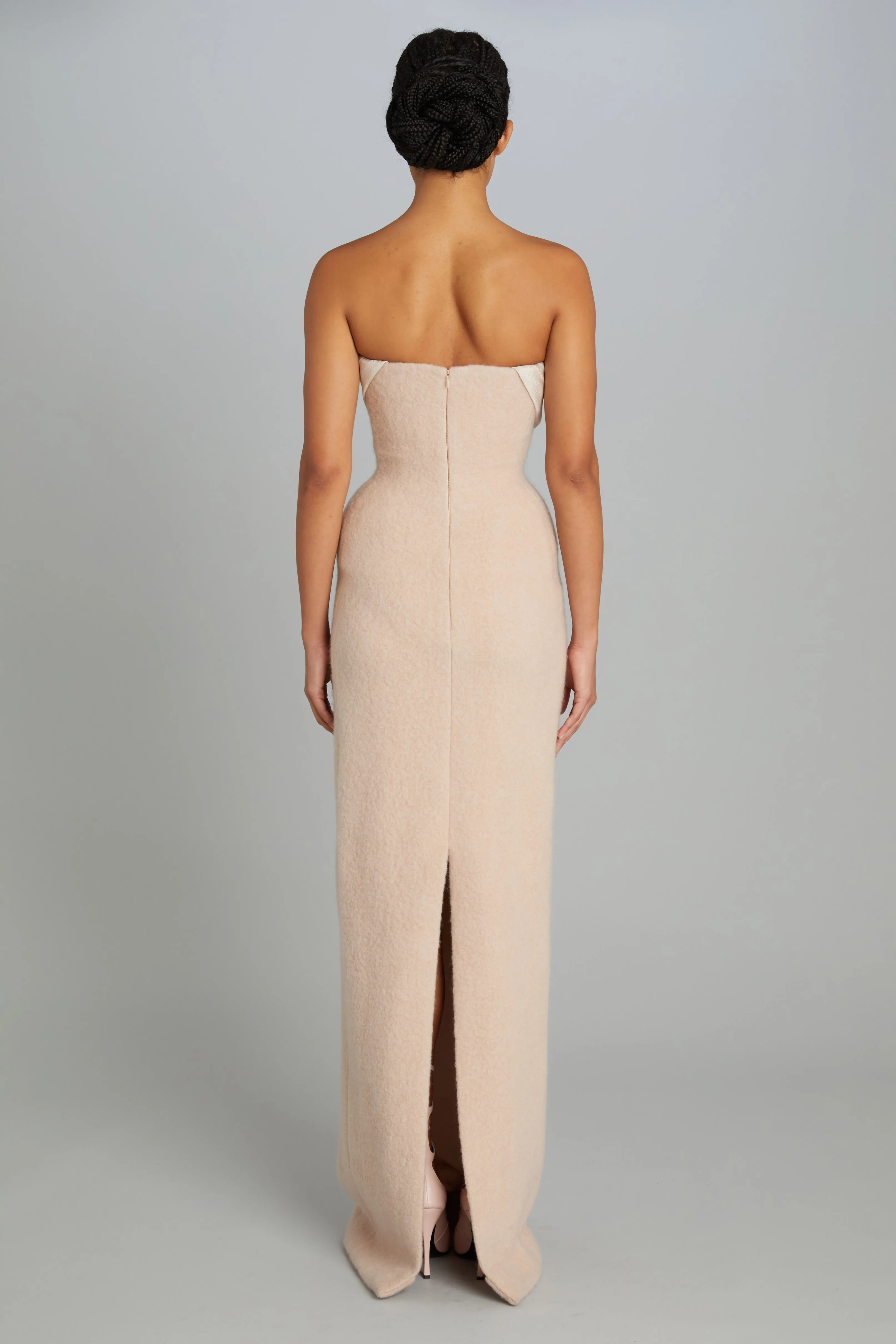 Historian Gown in Blush Wool sold by Wiederhoeft product image thumbnail 4