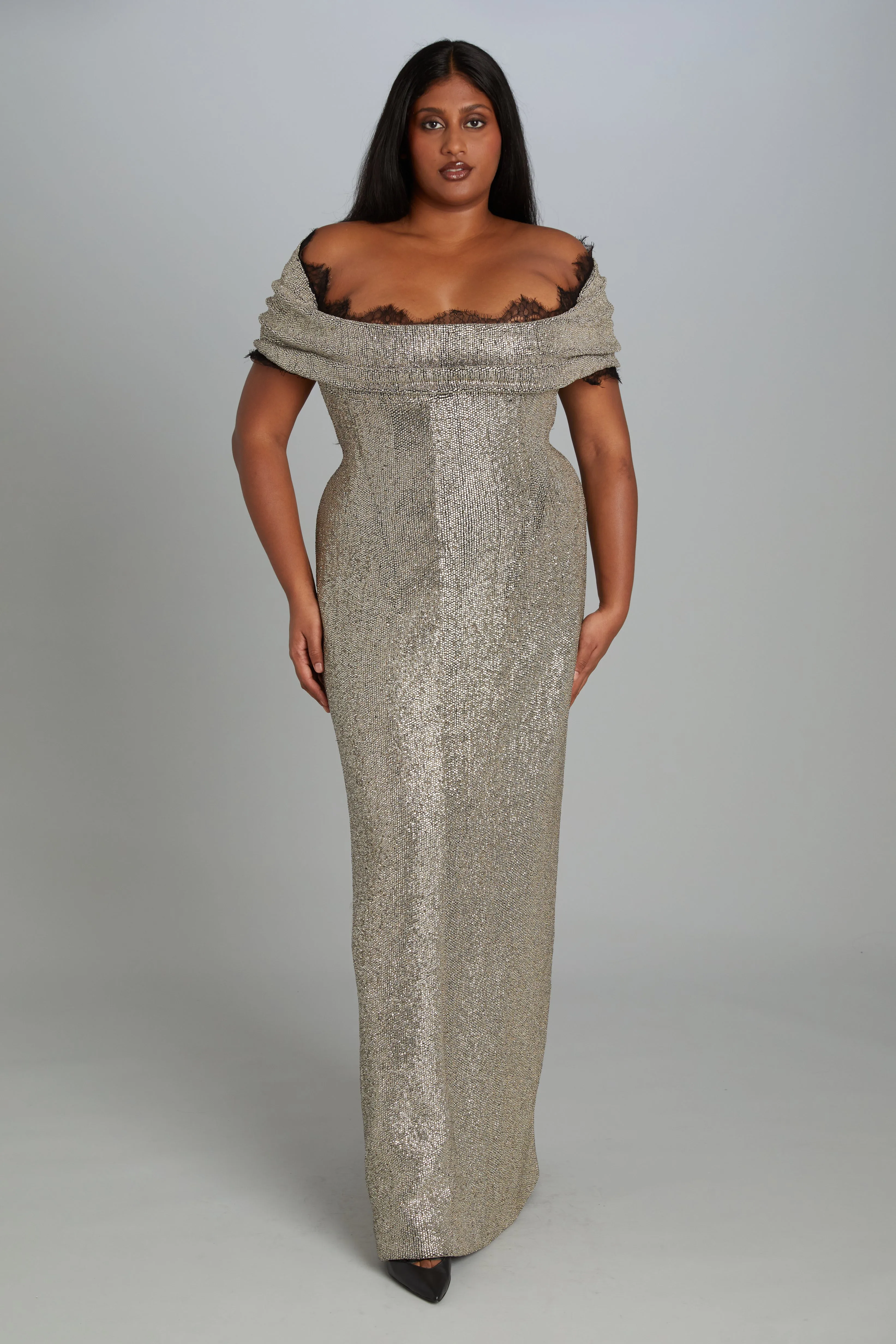 Ivy Gown in Rose Montee Crystals sold by Wiederhoeft product image thumbnail 2
