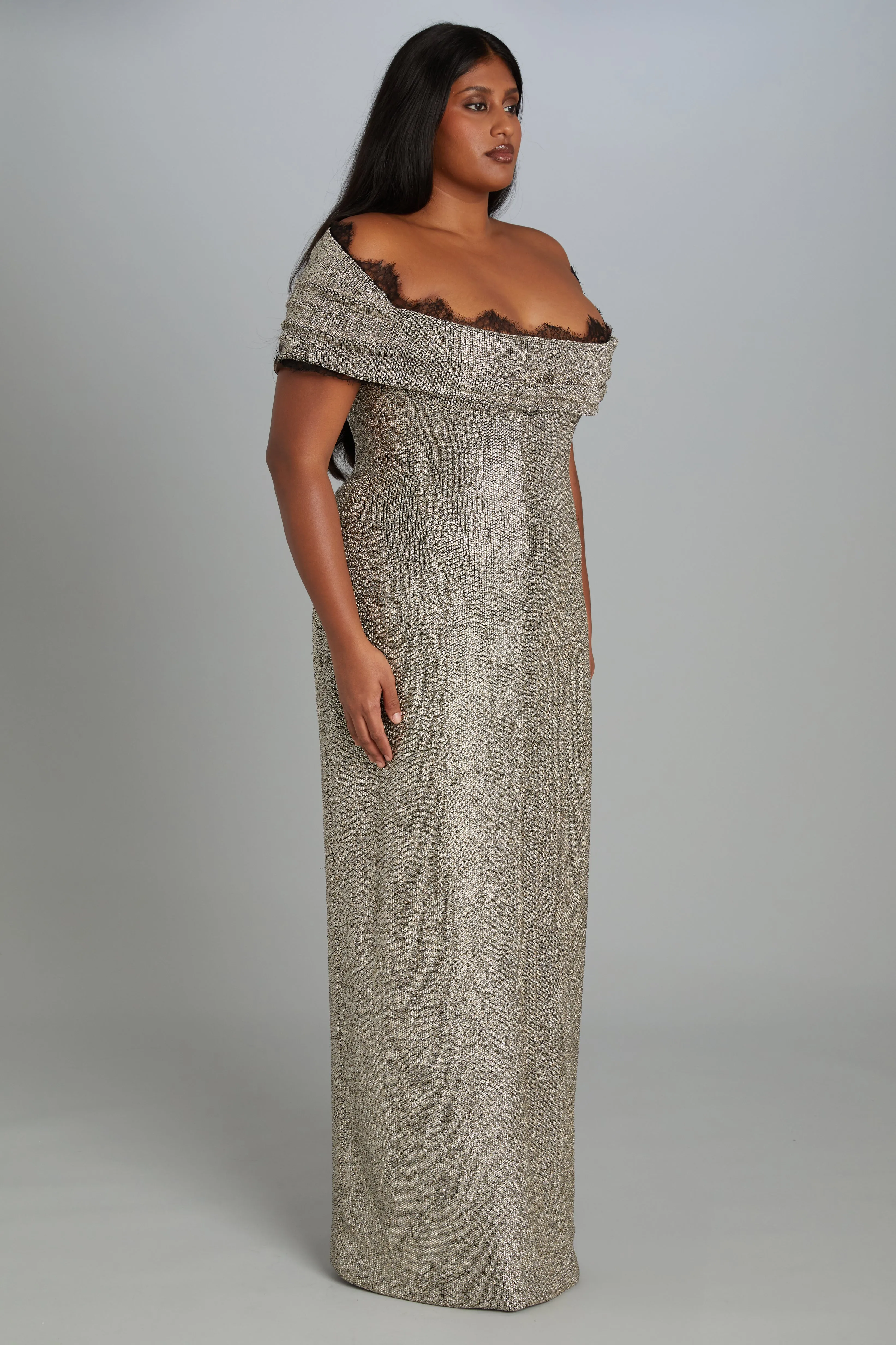 Ivy Gown in Rose Montee Crystals sold by Wiederhoeft product image thumbnail 3