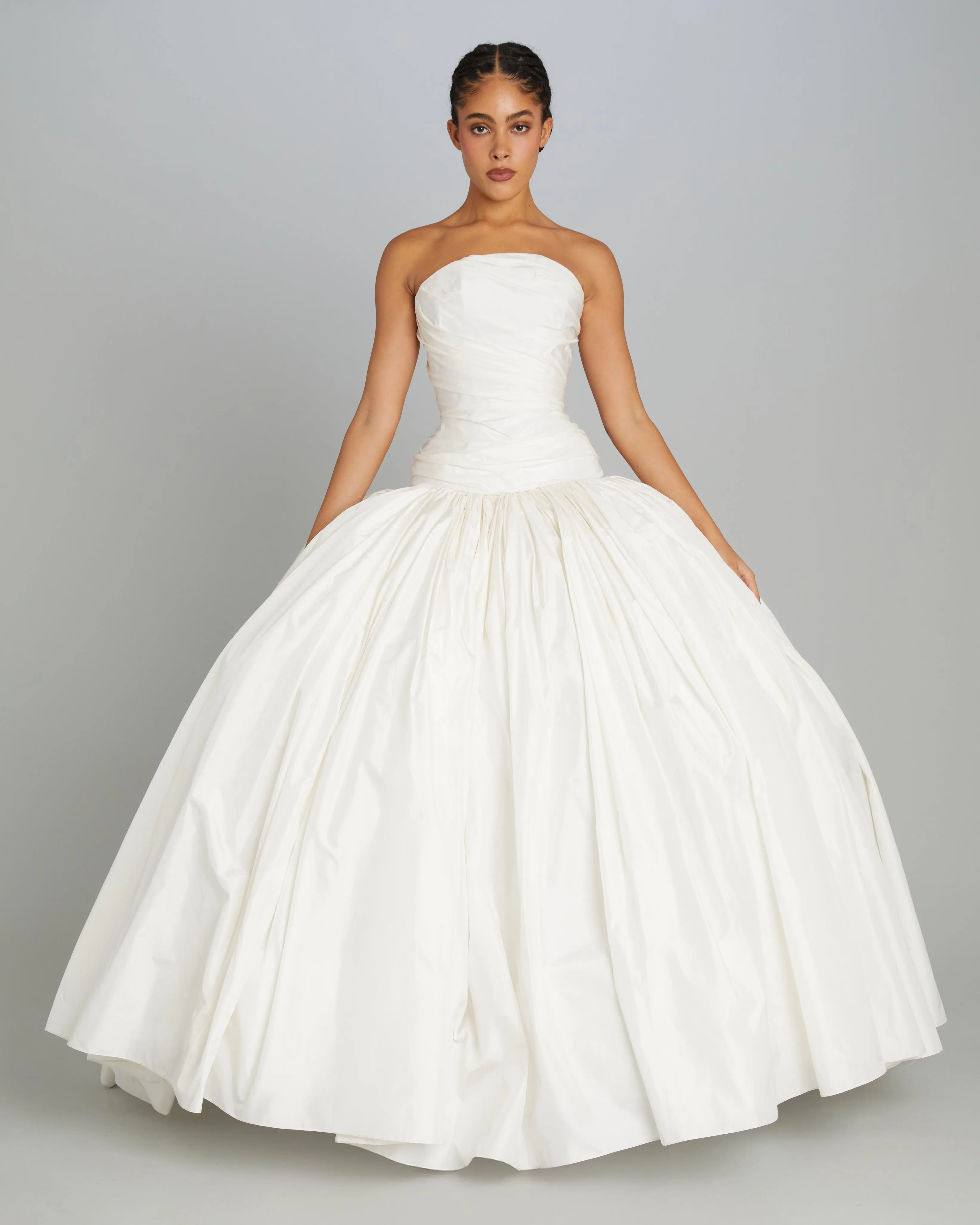 Norma Gown in White Silk Taffeta sold by Wiederhoeft
