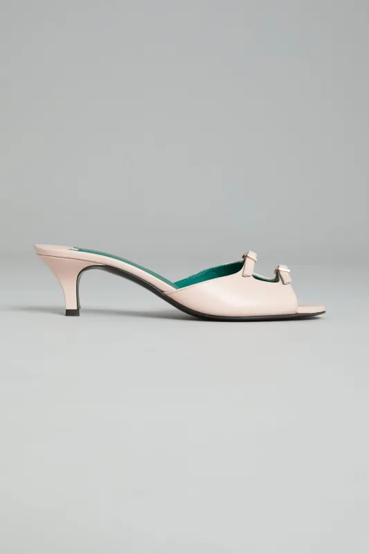 Emzo Mule in Pink Leather sold by Wiederhoeft