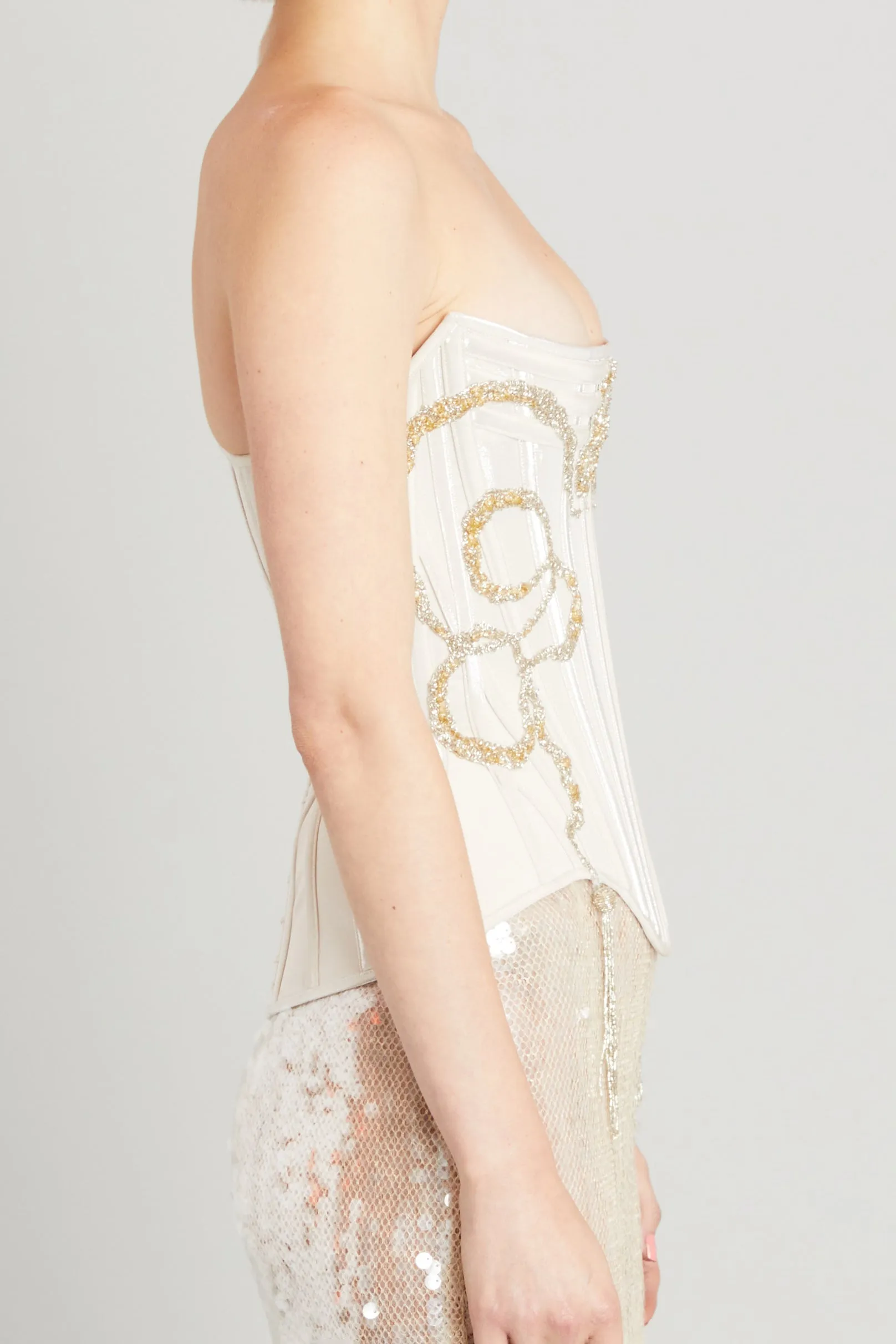 Wasp Corset with Bow Embroidery sold by Wiederhoeft product image thumbnail 3