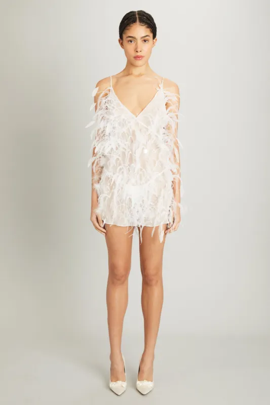 Feather Romper sold by Wiederhoeft