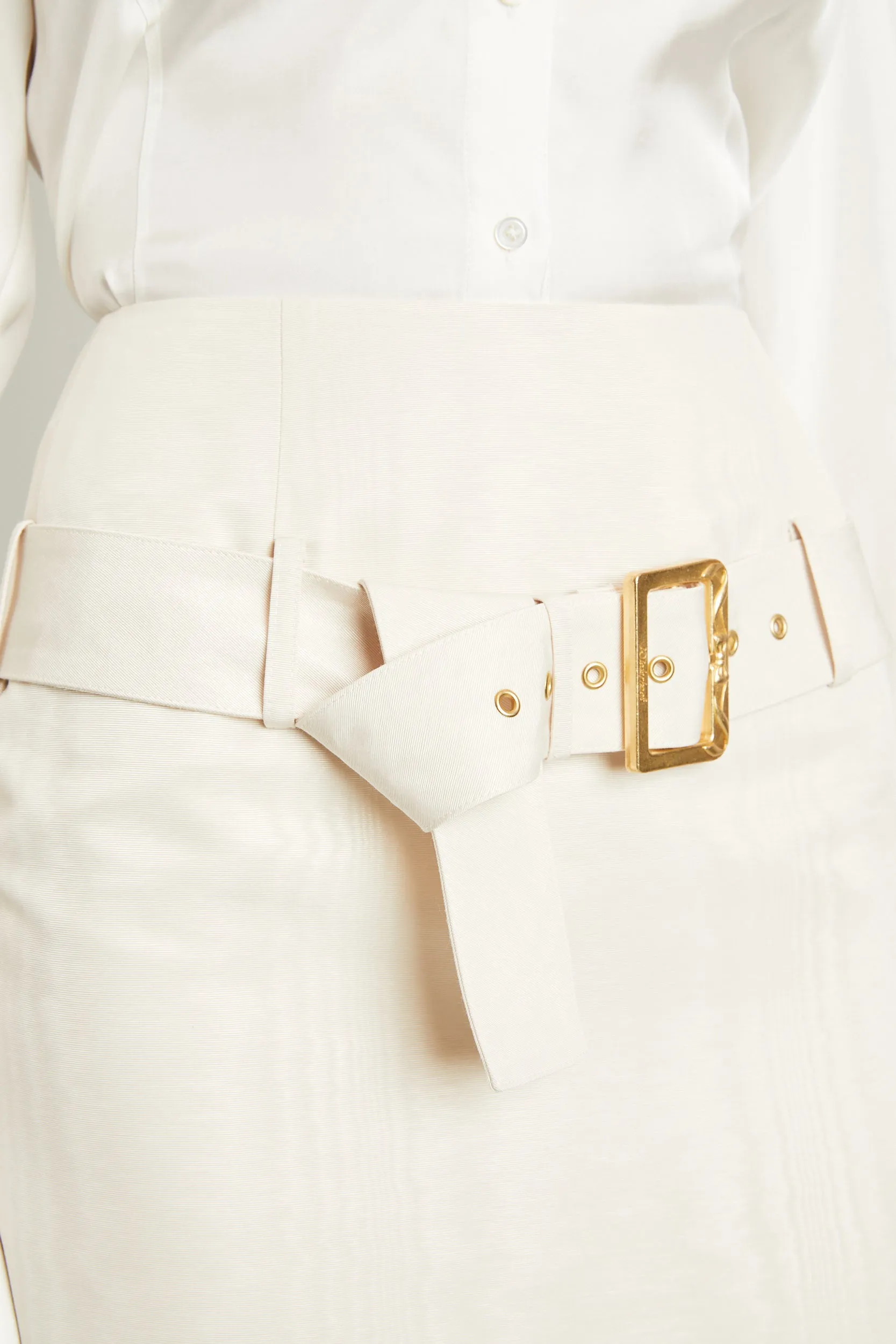 Salon Skirt in Ivory Moire sold by Wiederhoeft product image thumbnail 4